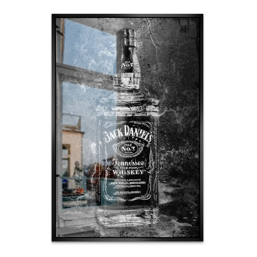 Jack Whisky Black Style AluDibond Gebürstet INGALERIE