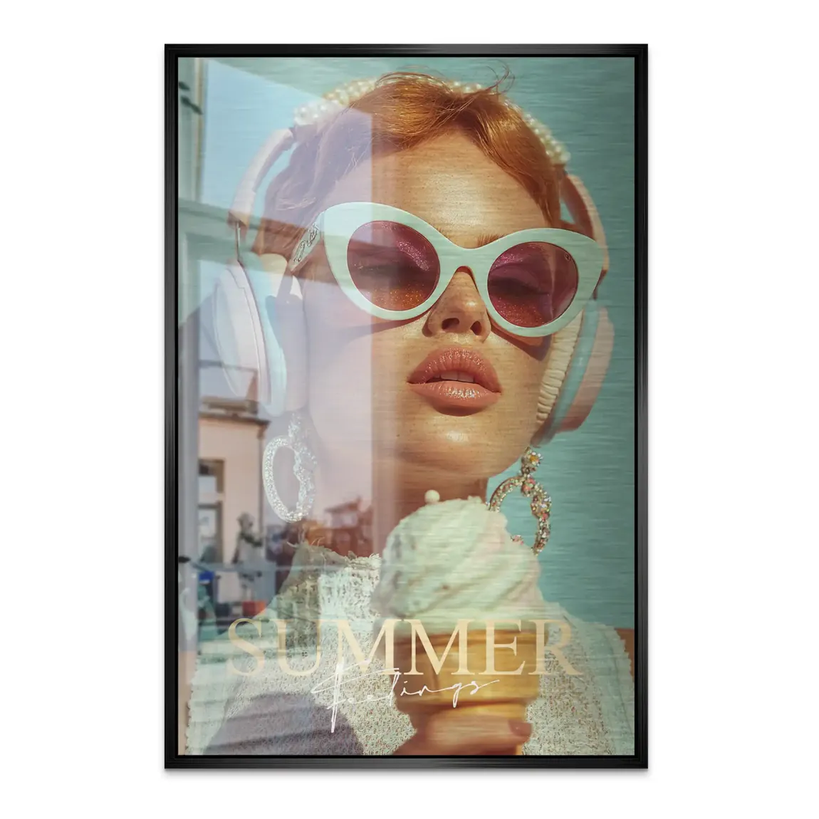 Summerfeeling Alu Dibond Bild gebürstet