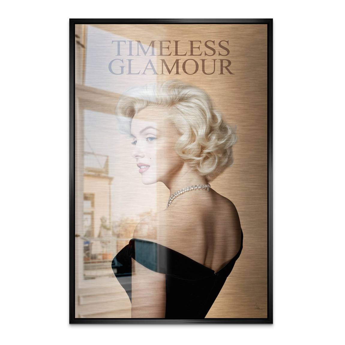 Marilyn Monroe Zeitlos Aluminiumbild gebürstet