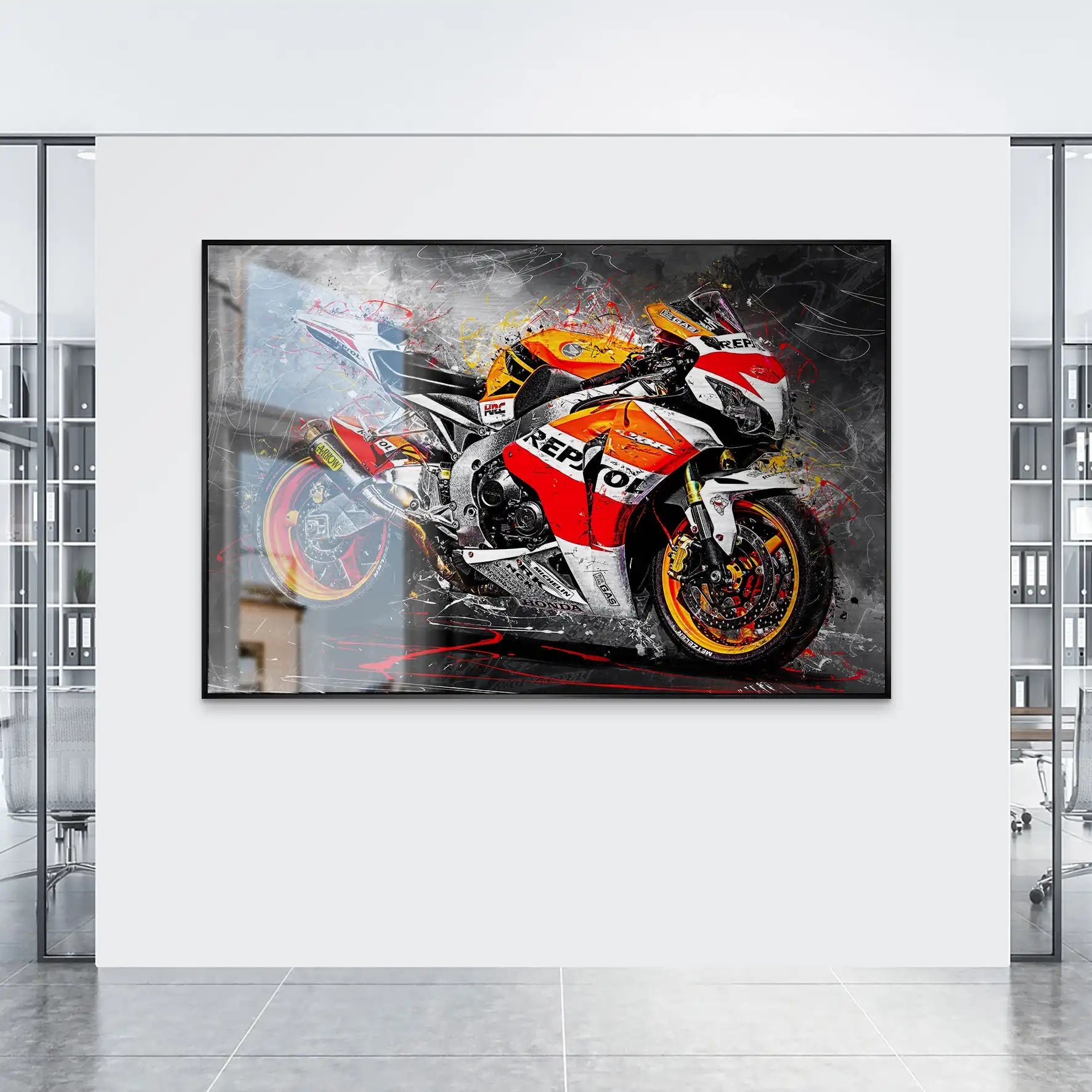 Honda Fireblade SC59 AluDibond Gebürstet INGALERIE