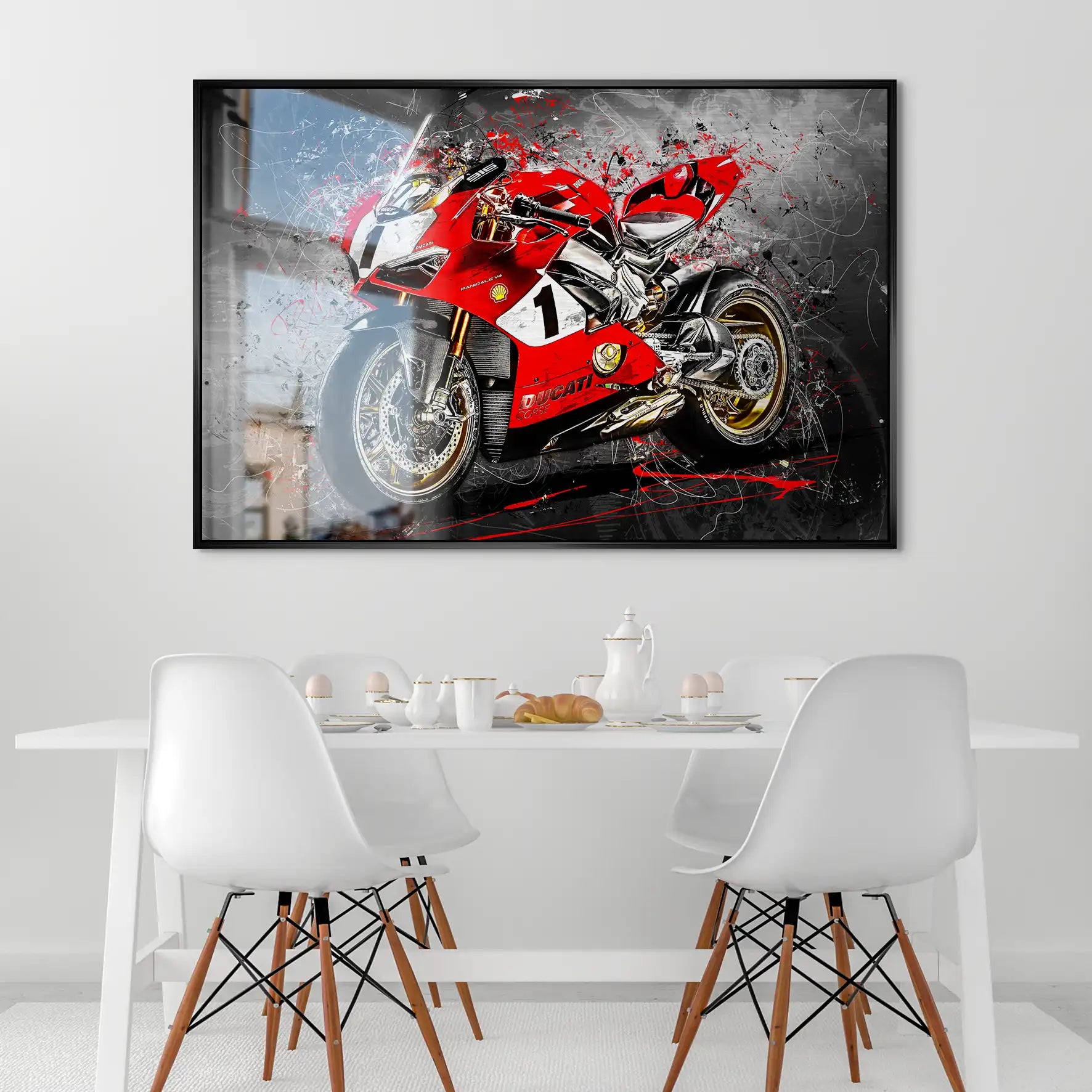 Ducati 916 Anniversario Abstrakt AluDibond Gebürstet INGALERIE