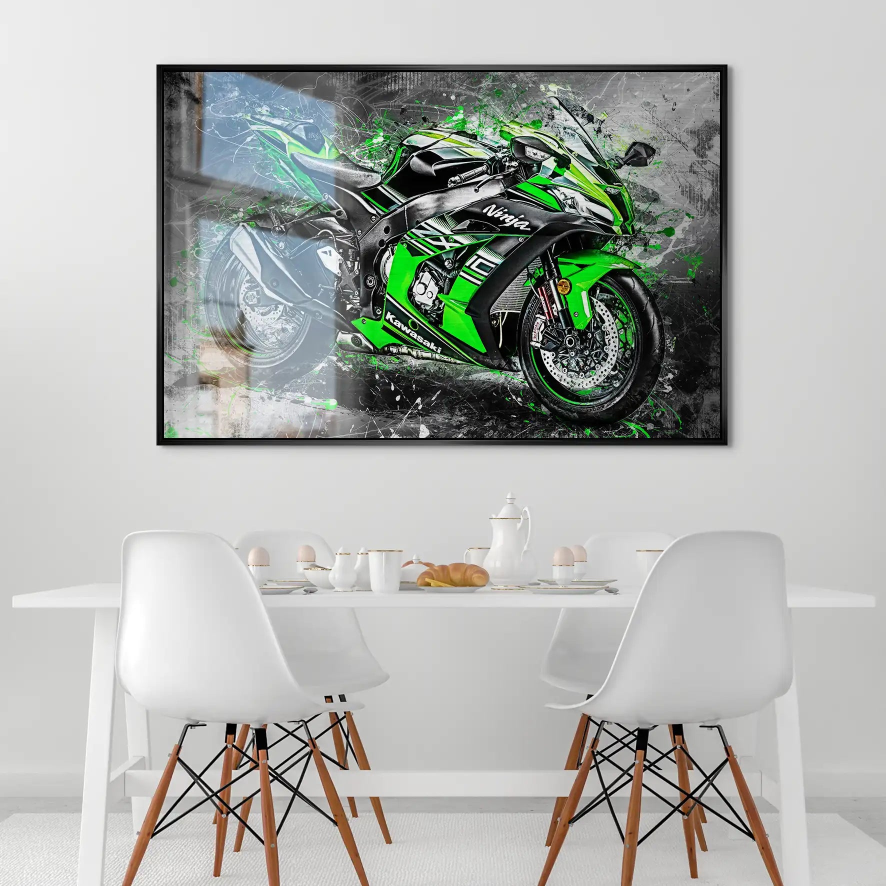 Kawasaki ZX10 Abstrakt AluDibond Gebürstet INGALERIE