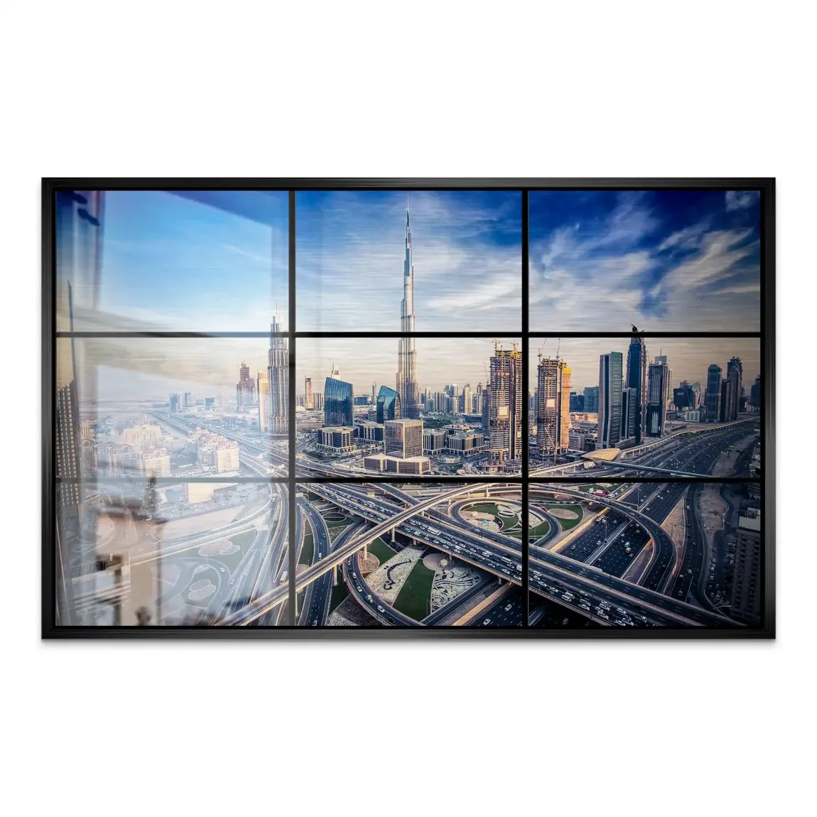 Skyline Dreams Dubai AluDibond Gebürstet