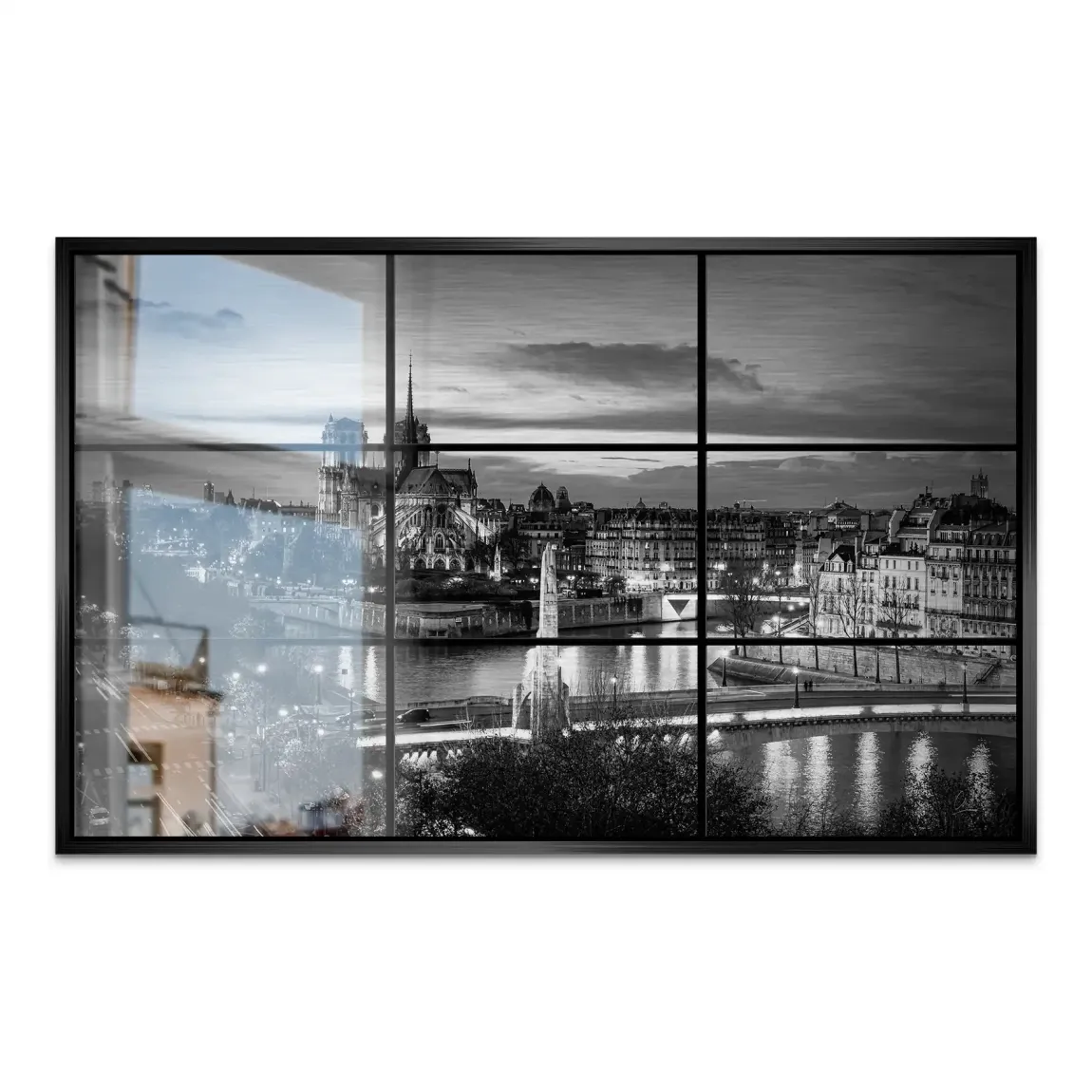 Paris Lights Noir Alu Gebürstet