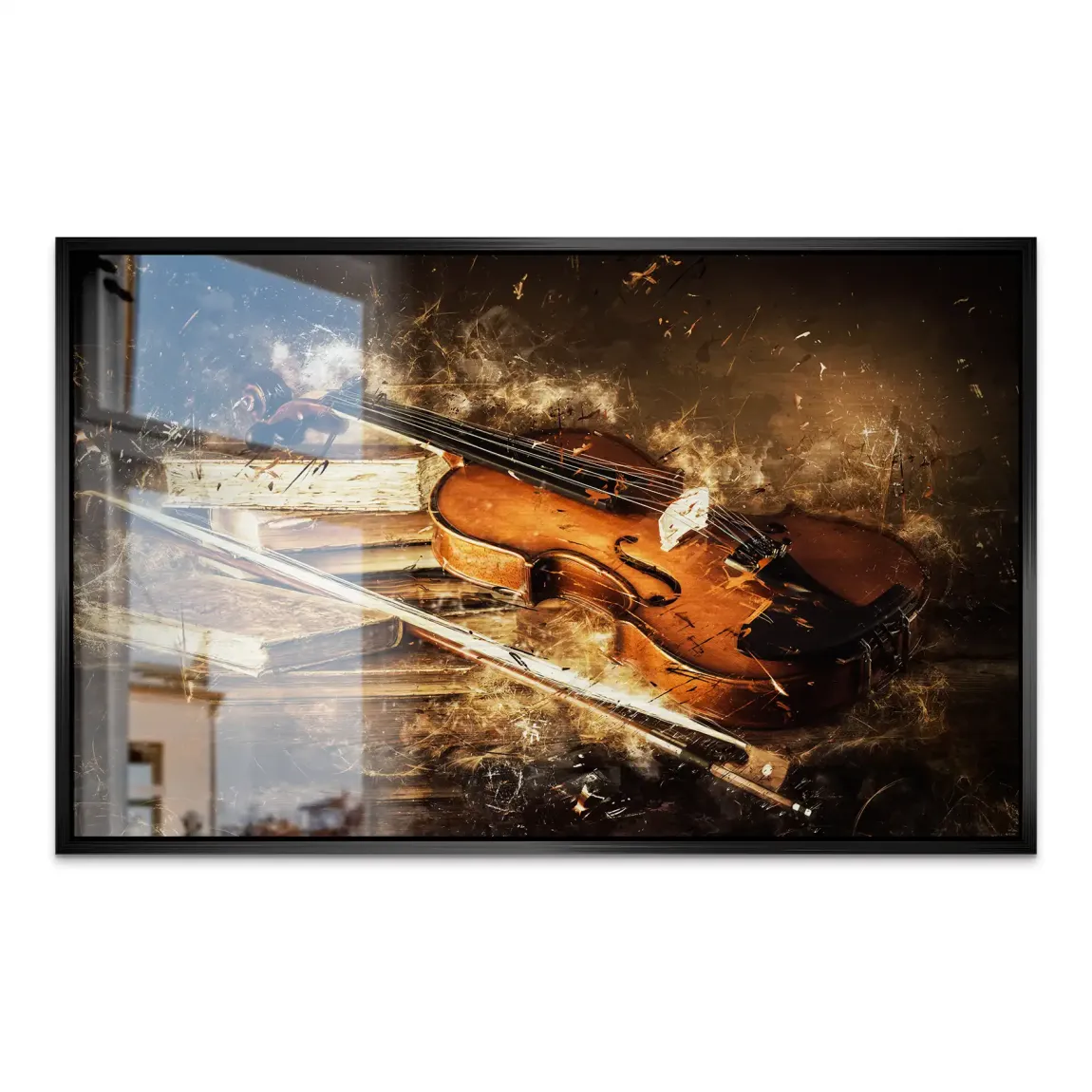 Silent Strings Violine AluDibond Gebürstet