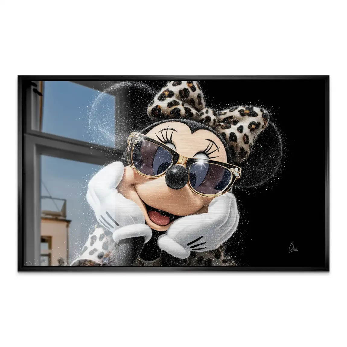 Minnie Maus Chic Spark AluDibond Gebürstet