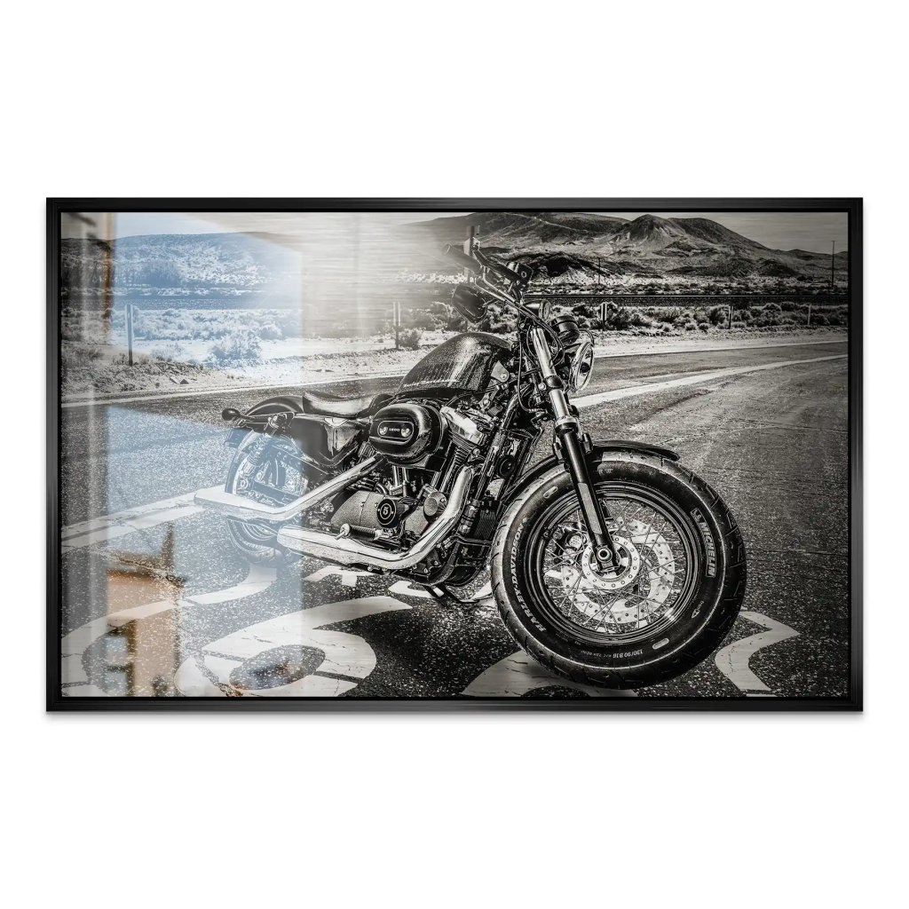 Route Heritage Edition – Harley Alu gebürstet Bild INGALERIE