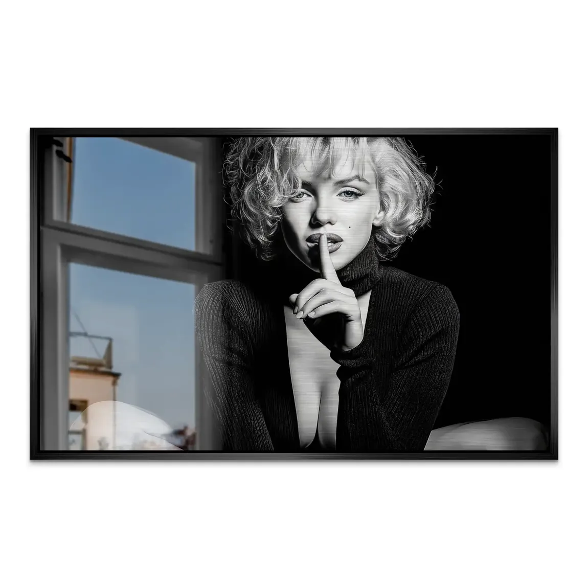 Marilyn Monroe Silent Alu Dibond Gebürstet INGALERIE