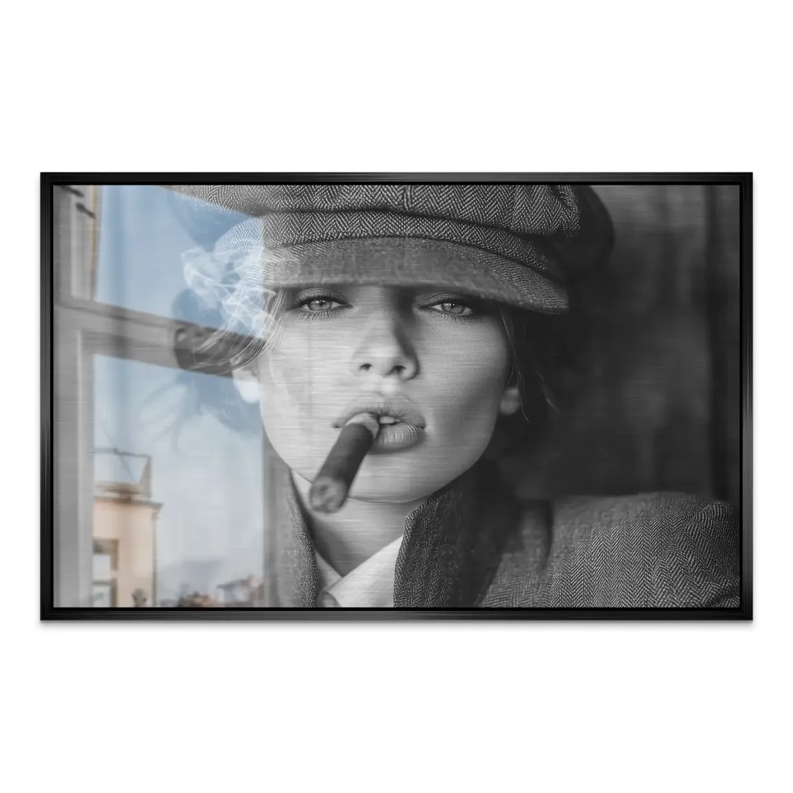 Femme Smoke AluDibond Gebürstet