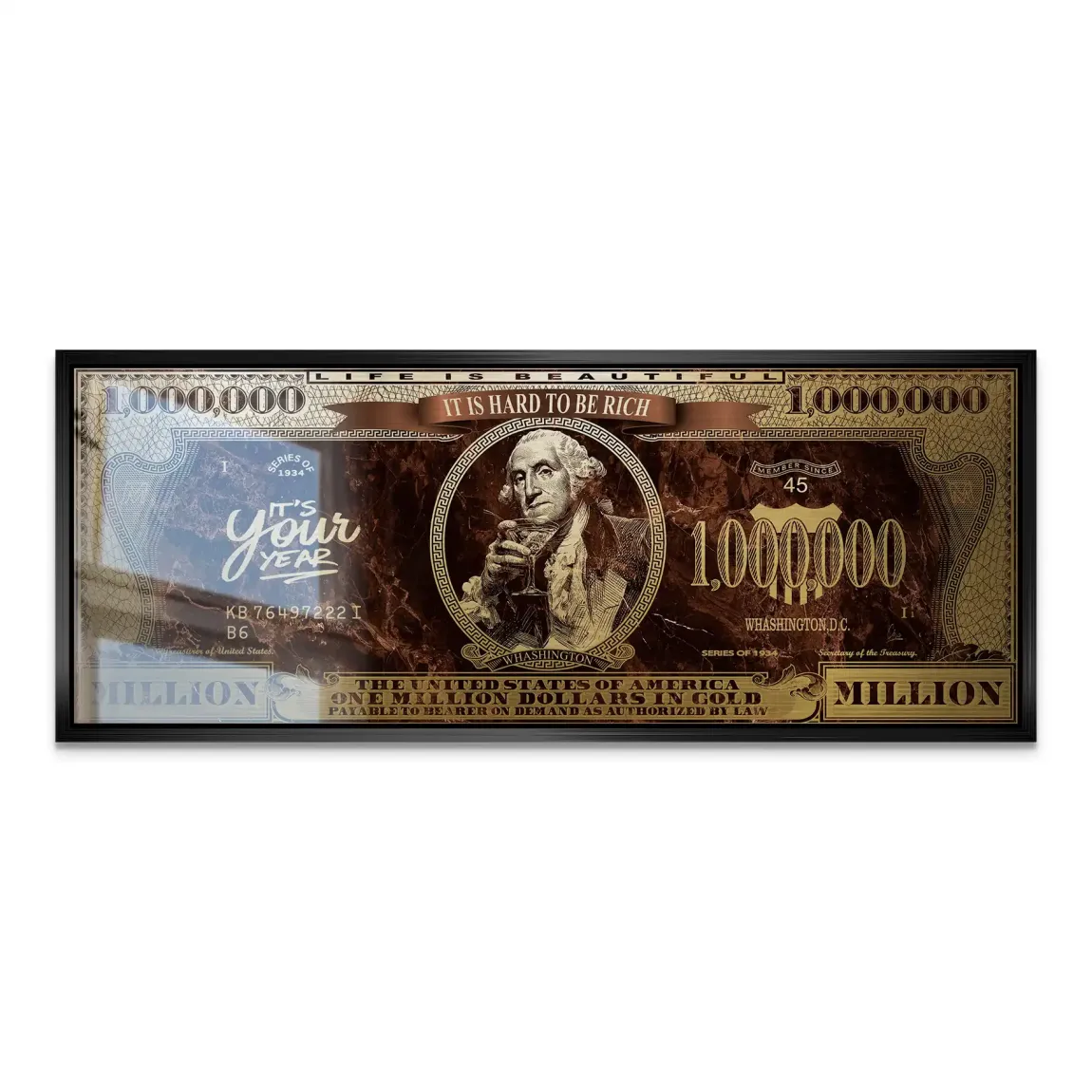 Gold Dollar George Washington Alu Gebürstet