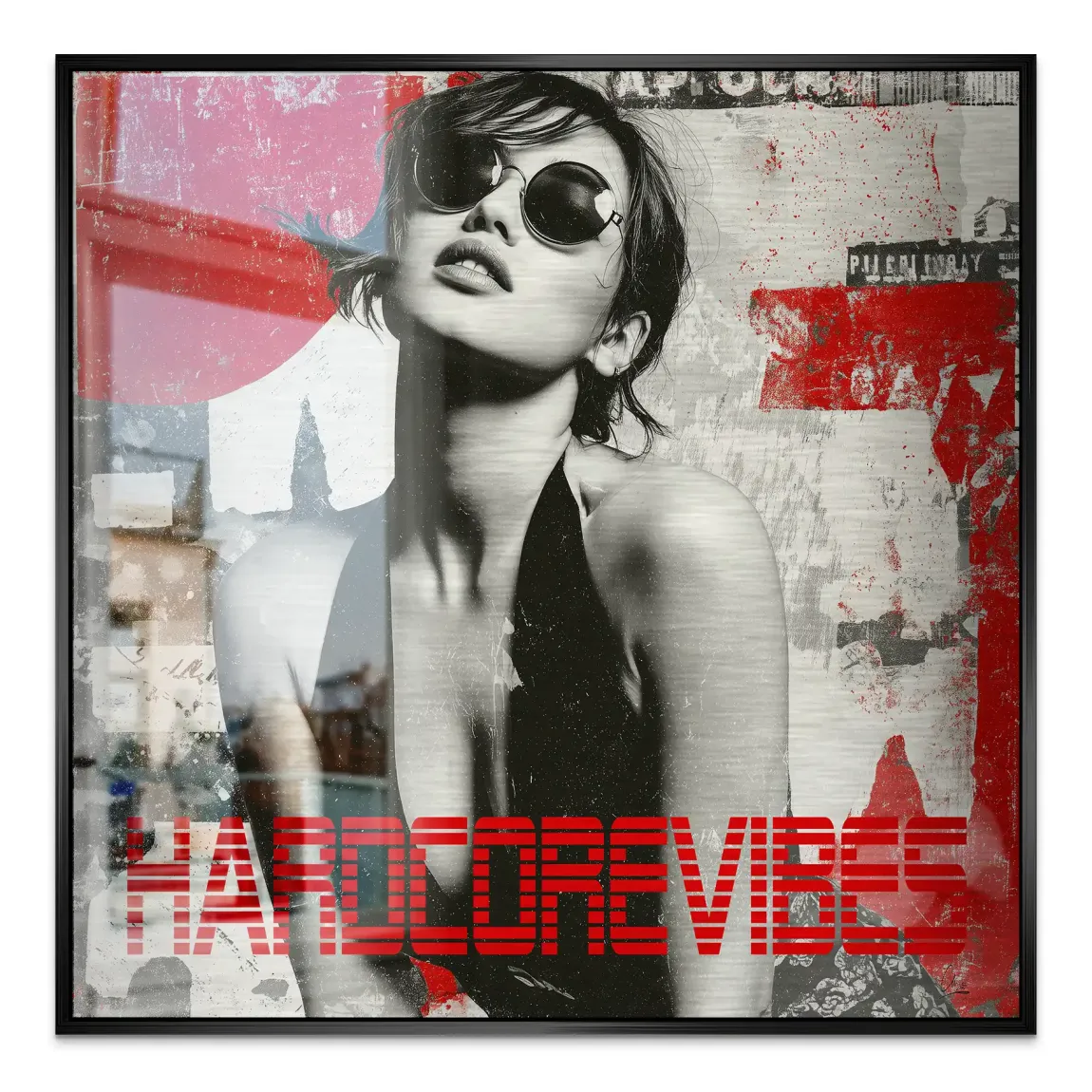 Hardcore Vibes Alu Gebürstet Bild