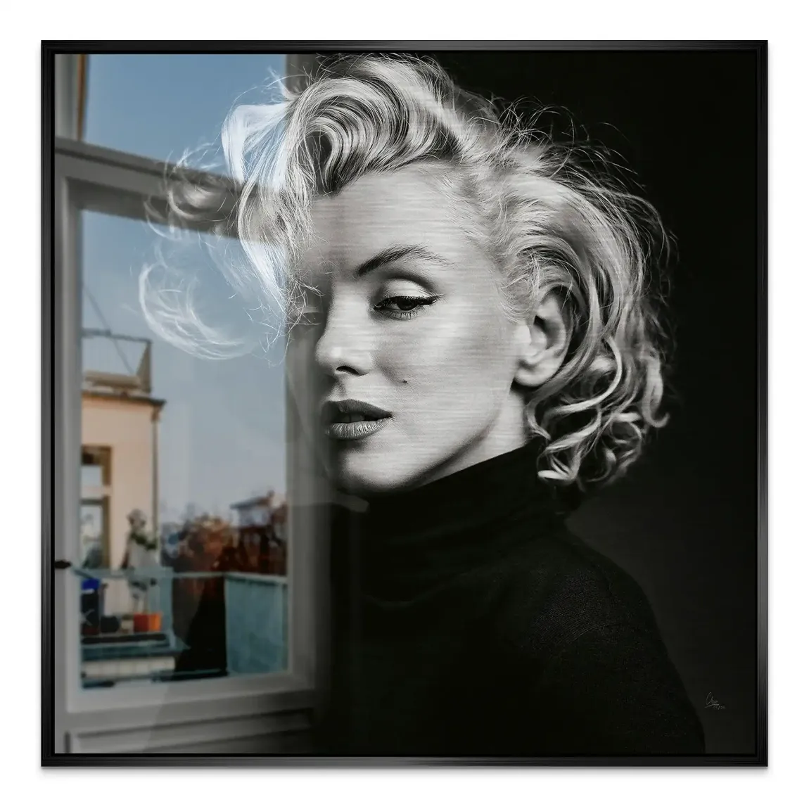 Marilyn Elegance Aluminiumbild gebürstet