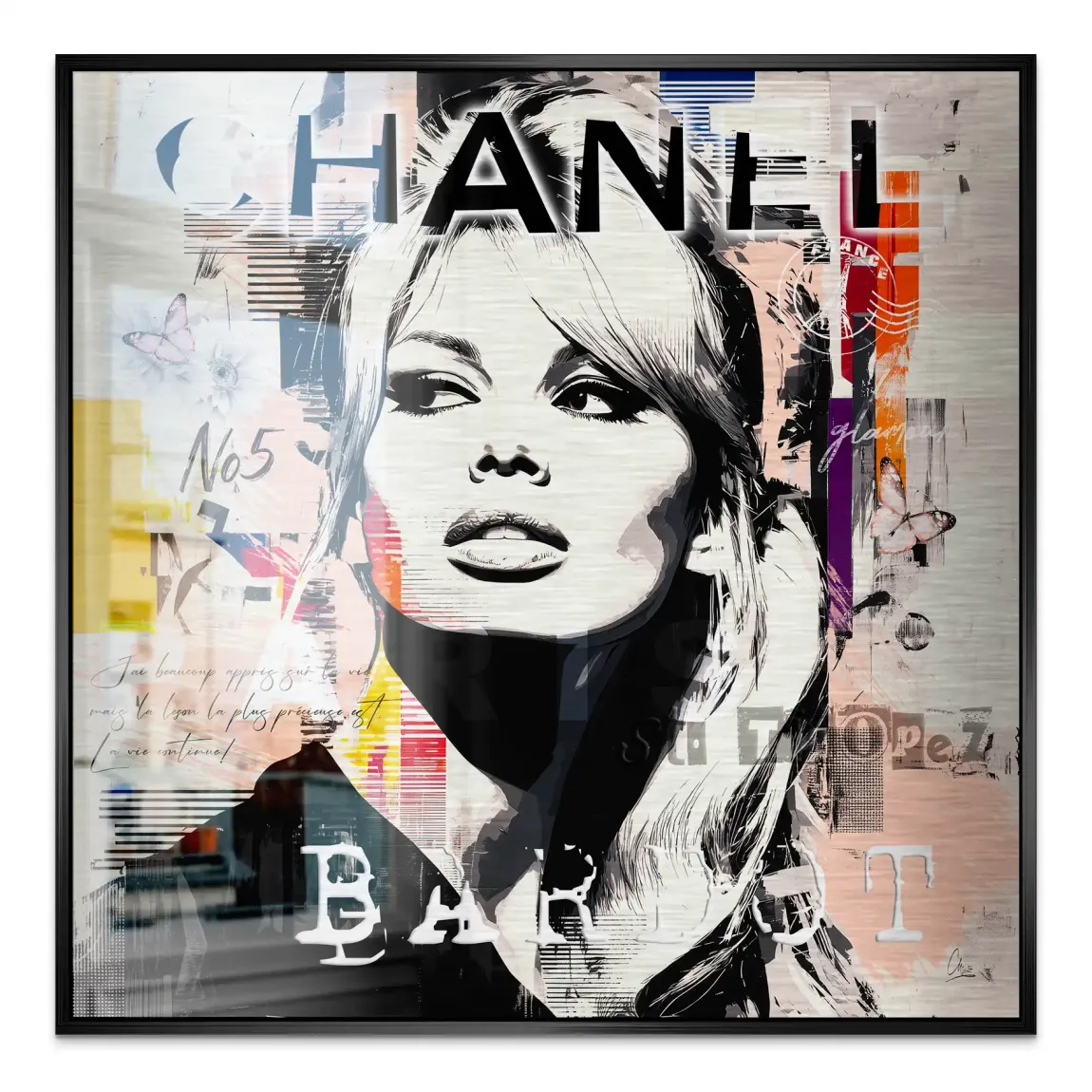 Bardot Ikone Alu Gebürstet Bild