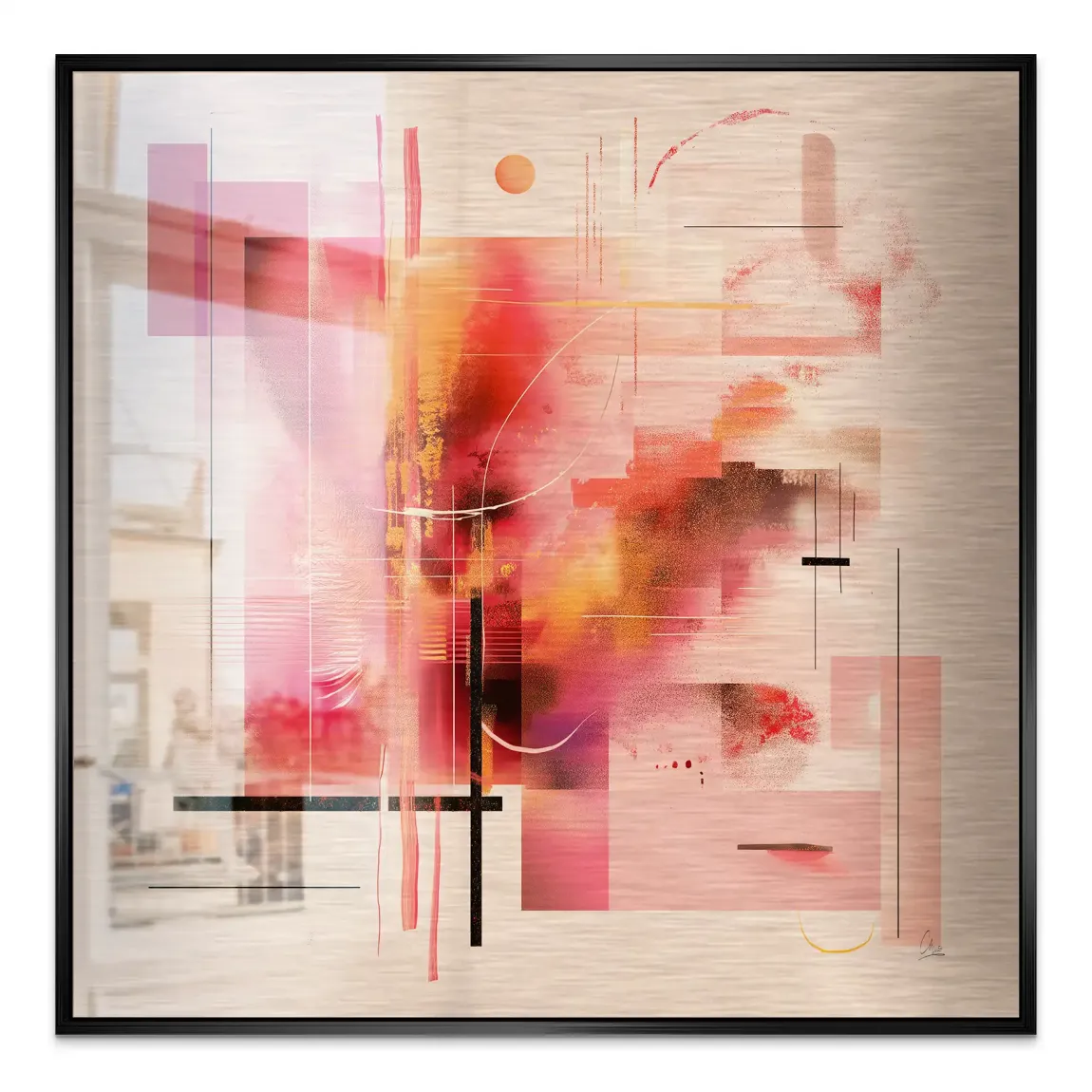 Infinite Glow Alu Gebürstet Bild