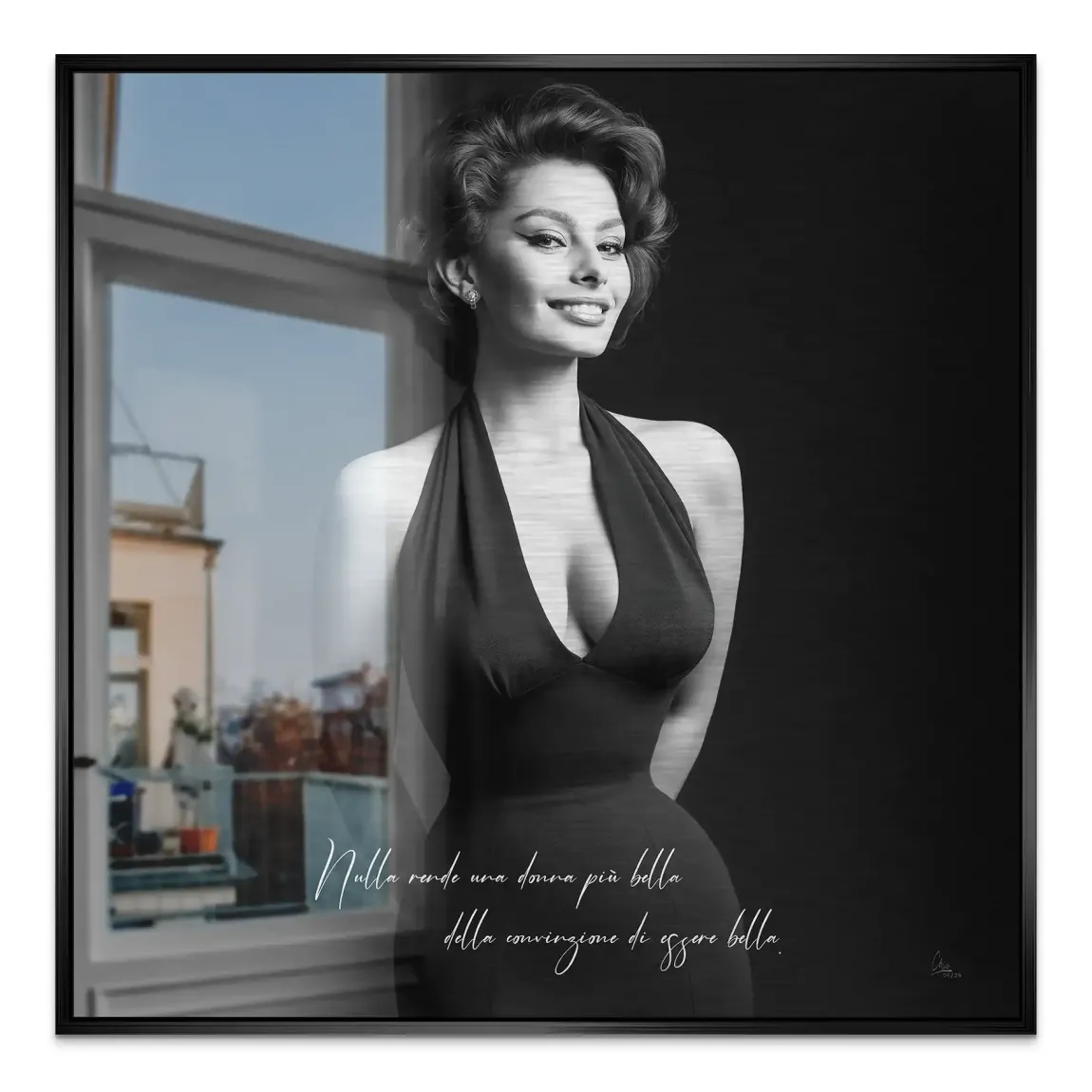 Sophia Diva Aluminiumbild gebürstet