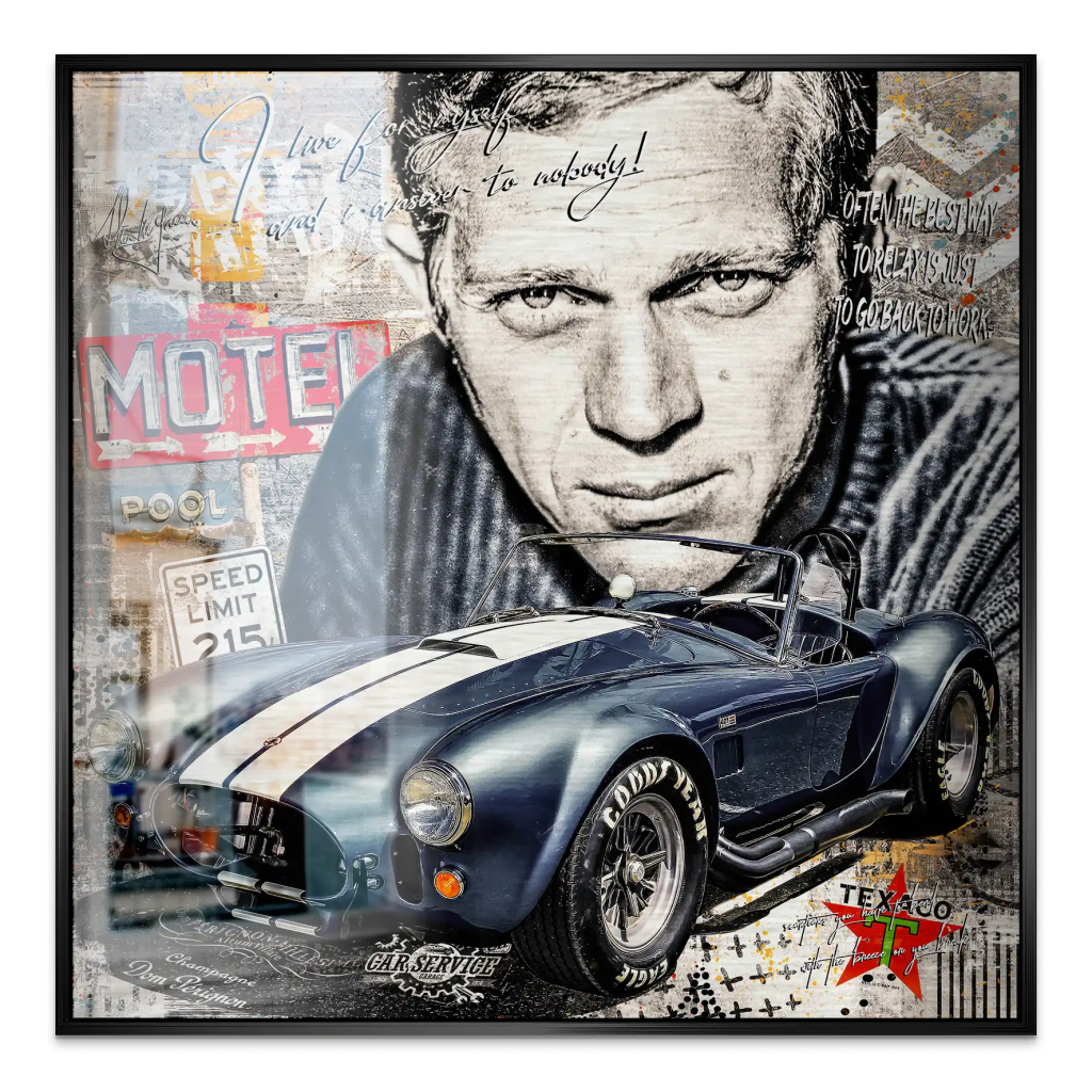 Steve AC Cobra Pop Art Alu Gebürstet INGALERIE