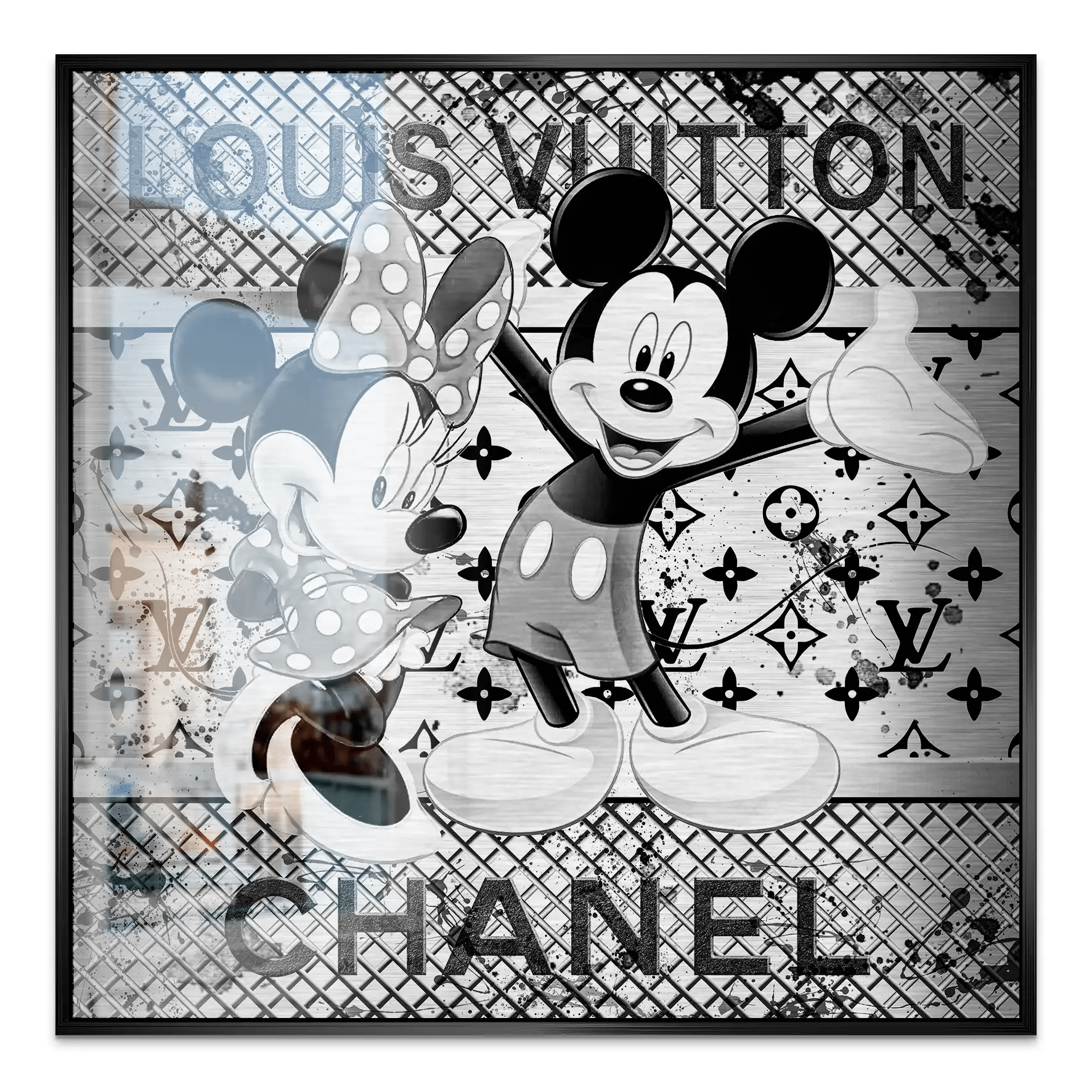 Micky & Minnie Louis Art Nr.2 Alu Gebürstet INGALERIE