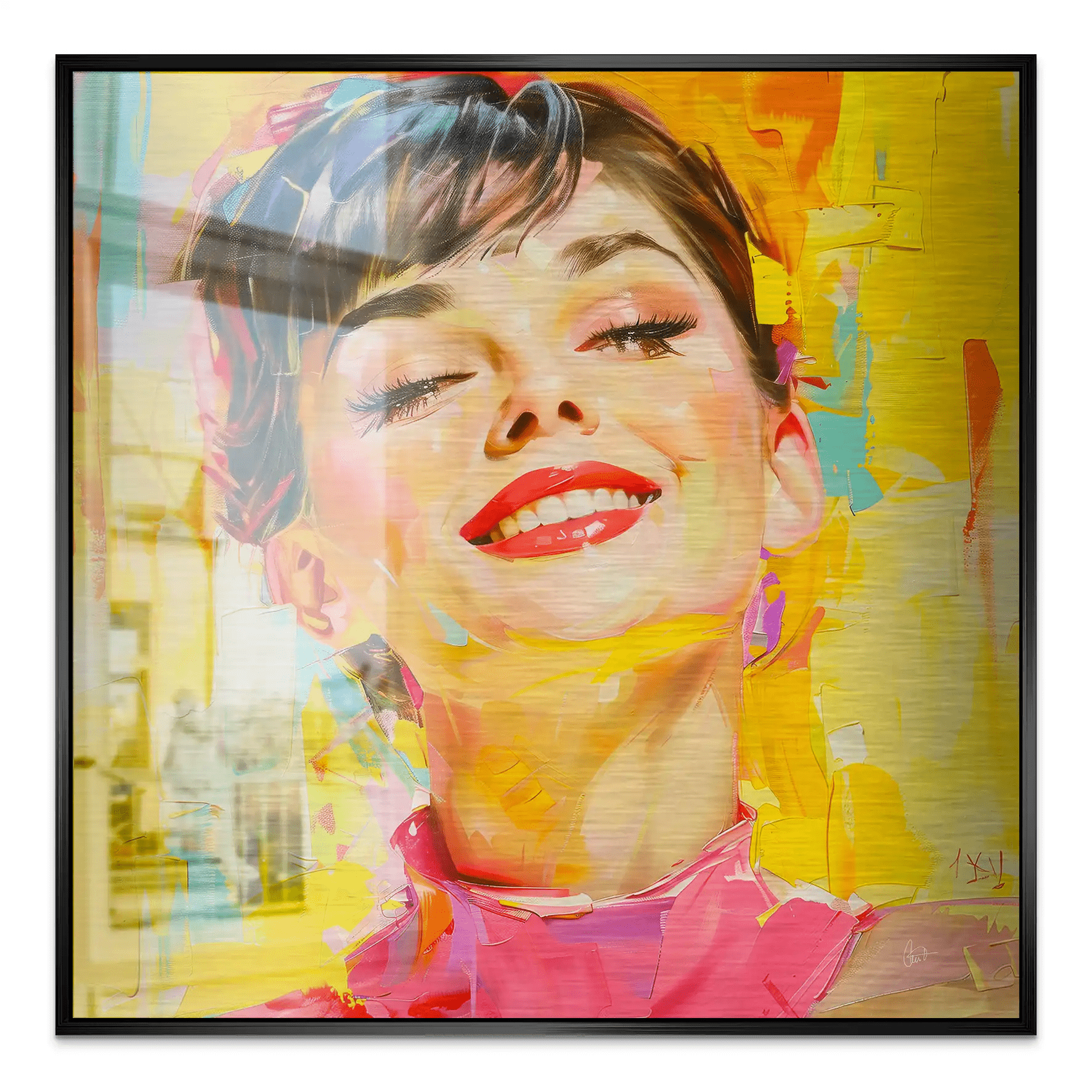 Audrey Modern Art Style Alu Gebürstet INGALERIE