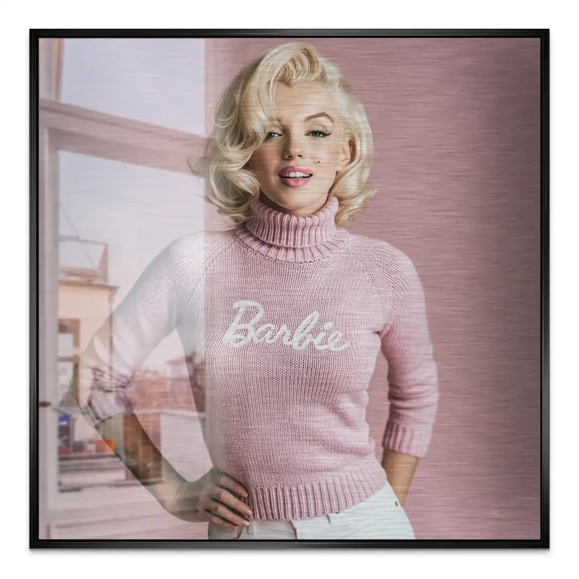 Marilyn Monroe Barbie Aluminiumbild gebürstet