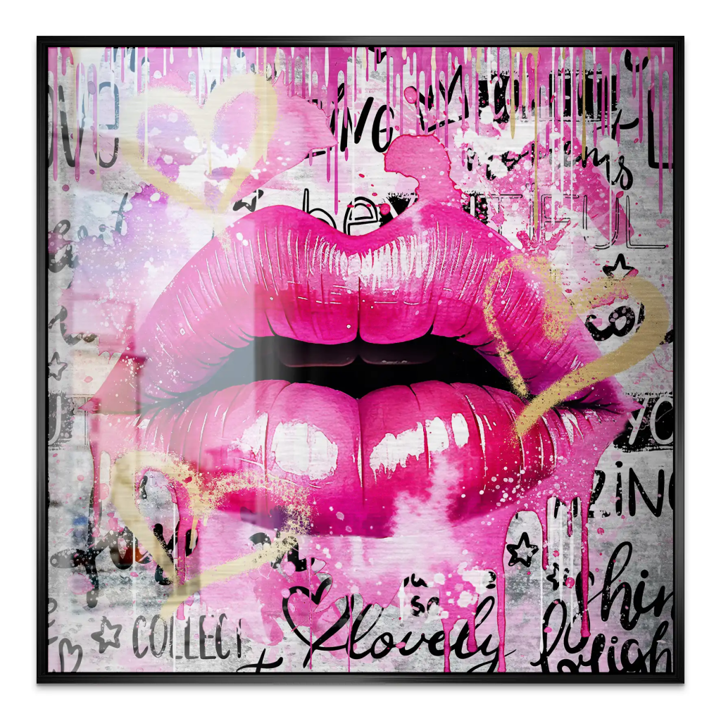 Sweet Lips Pink Style Alu Gebürstet INGALERIE