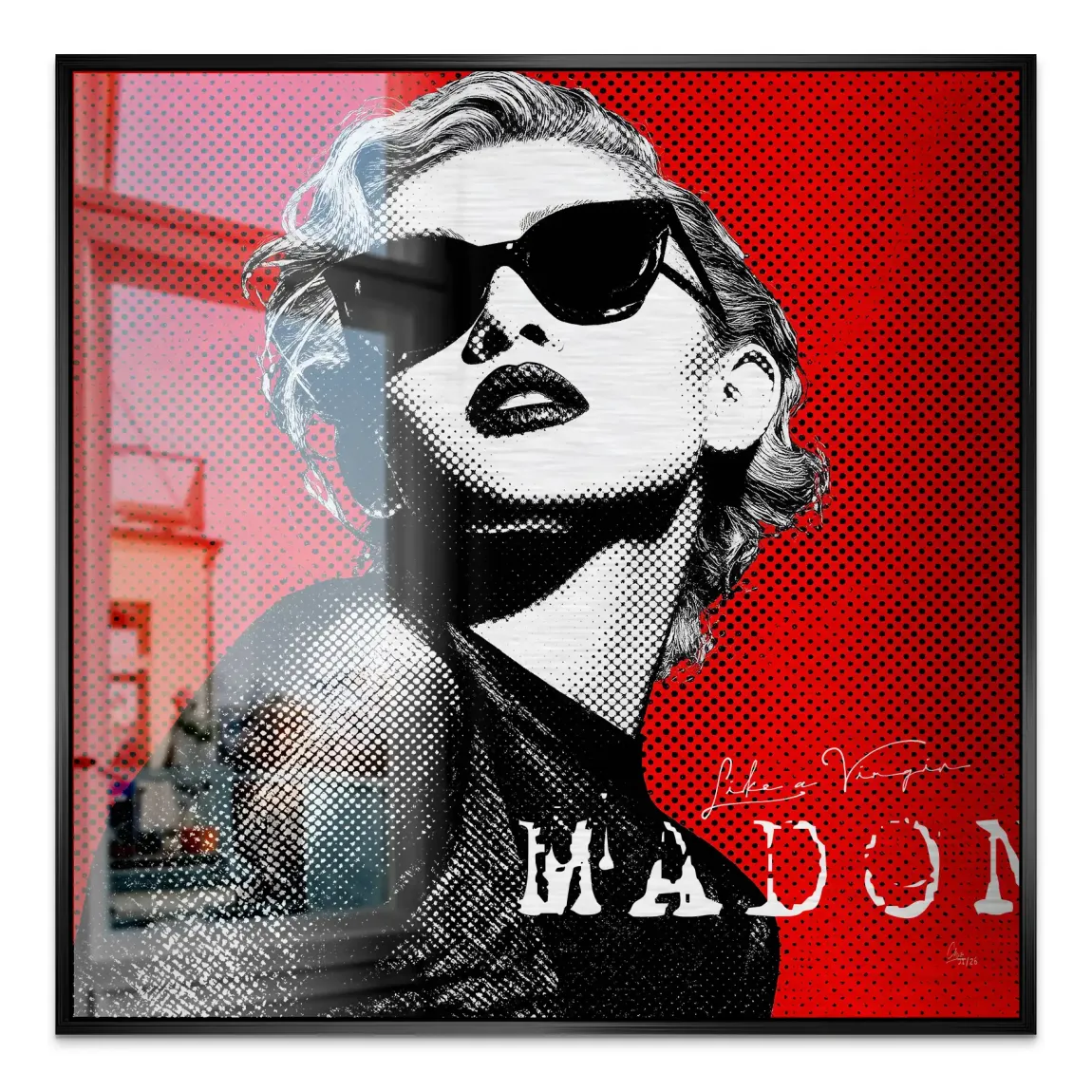 Rebel Madonna Alu Gebürstet Bild