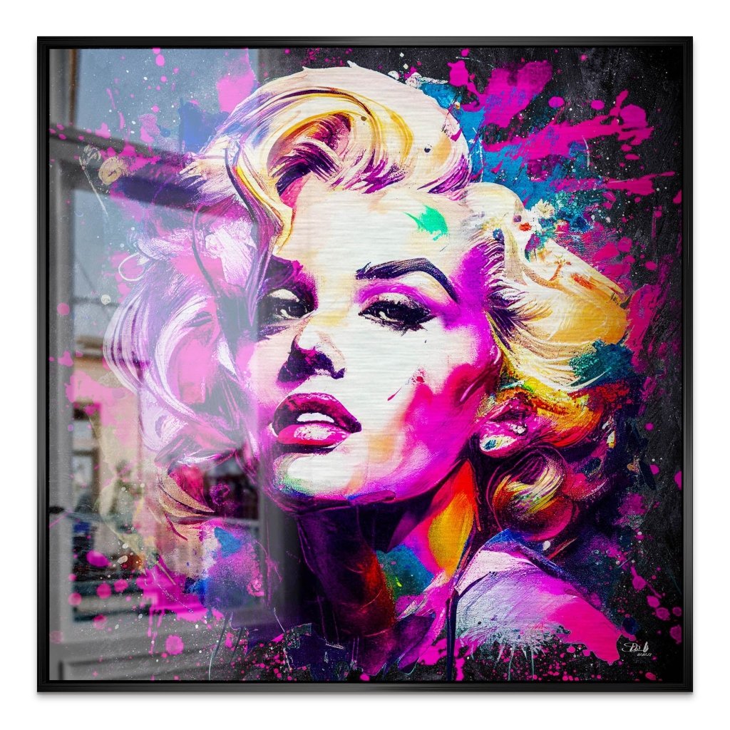 Marilyn Monroe Abstrakt Color Alu Gebürstet Bild INGALERIE