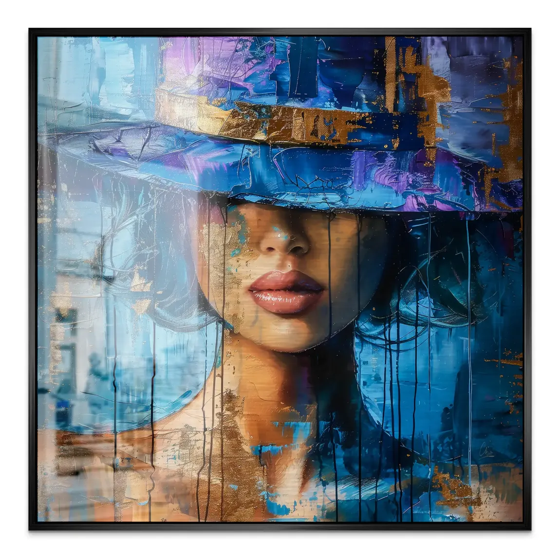 Blue Mystery Alu Gebürstet Bild