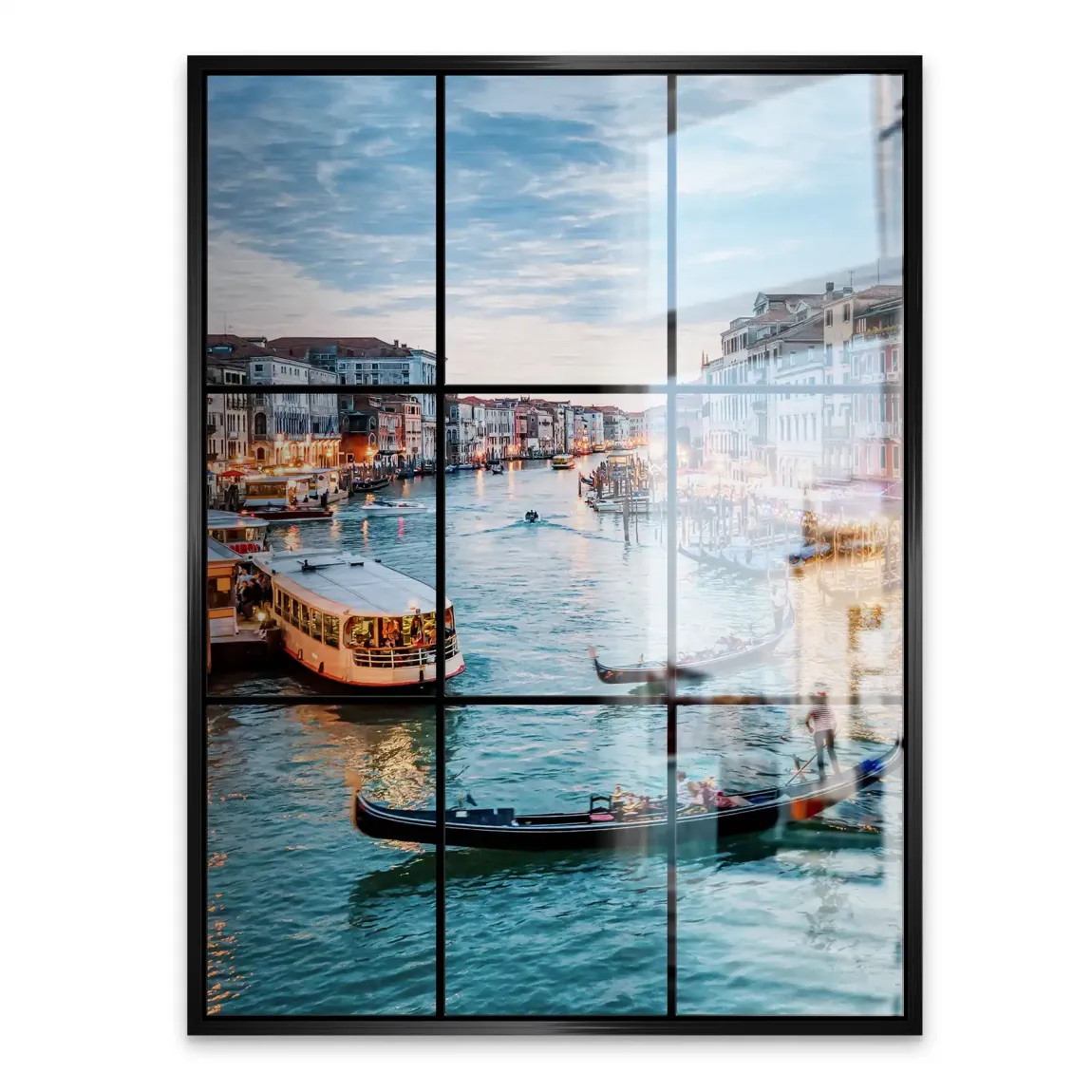 Lichter von Venedig Alu Gebürstet Bild