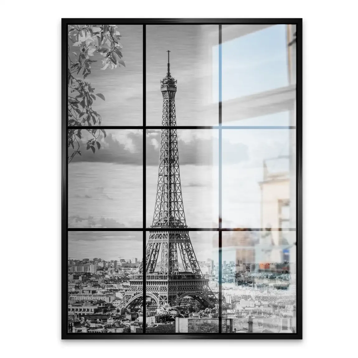 Paris Skyline View Alu Gebürstet Bild