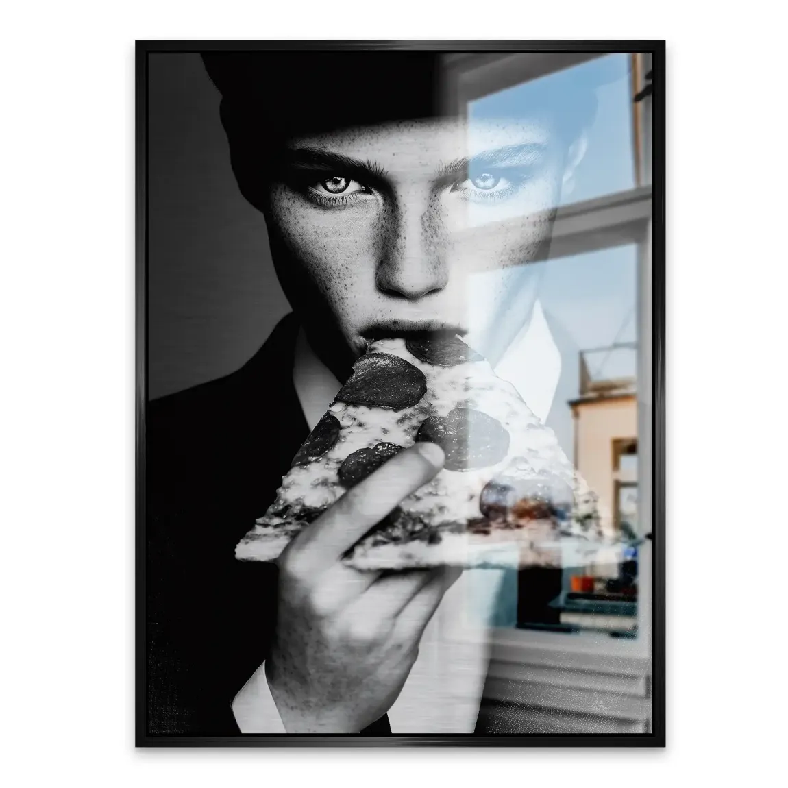 Pizza Charisma Aluminiumbild gebürstet