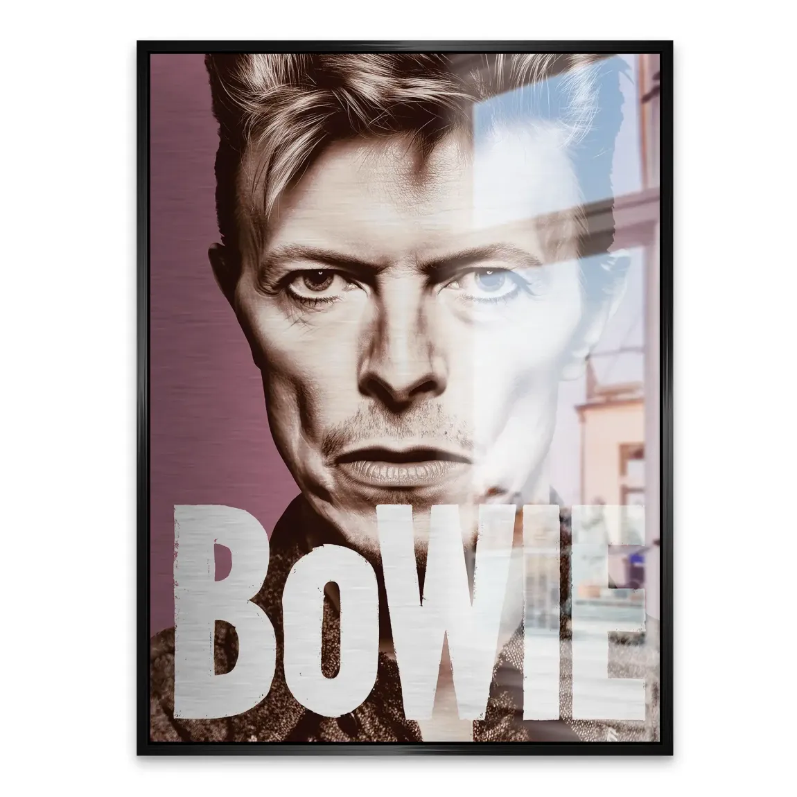 Starman Portrait Bowie Alu Gebürstet Bild