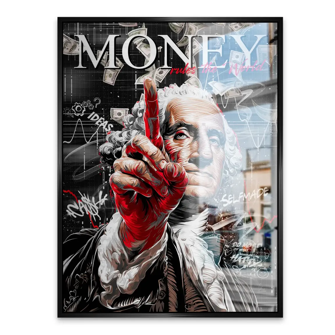 Money Leader Wallstreet Alu Gebürstet Bild