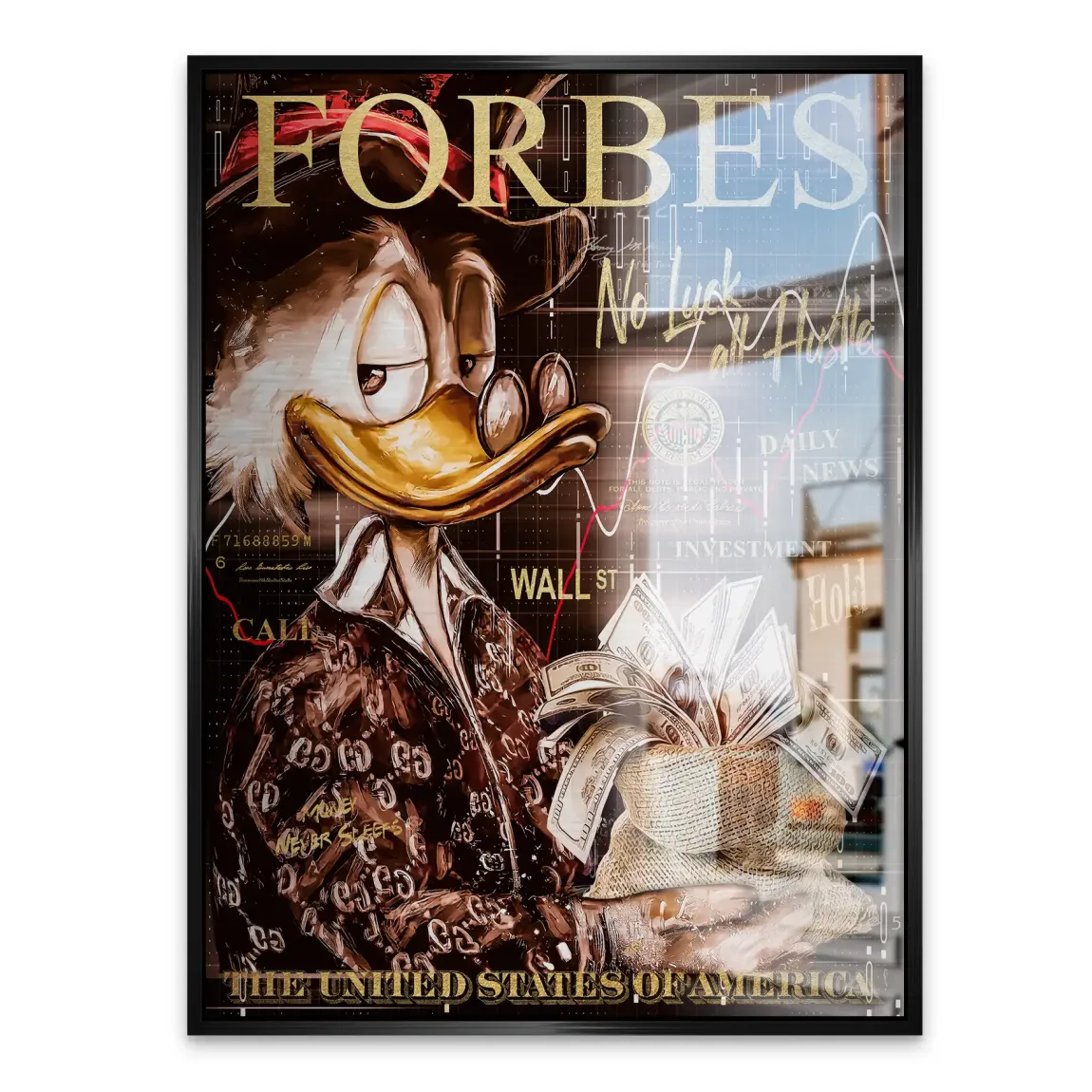 Mr Money Forbes Alu Gebürstet Bild