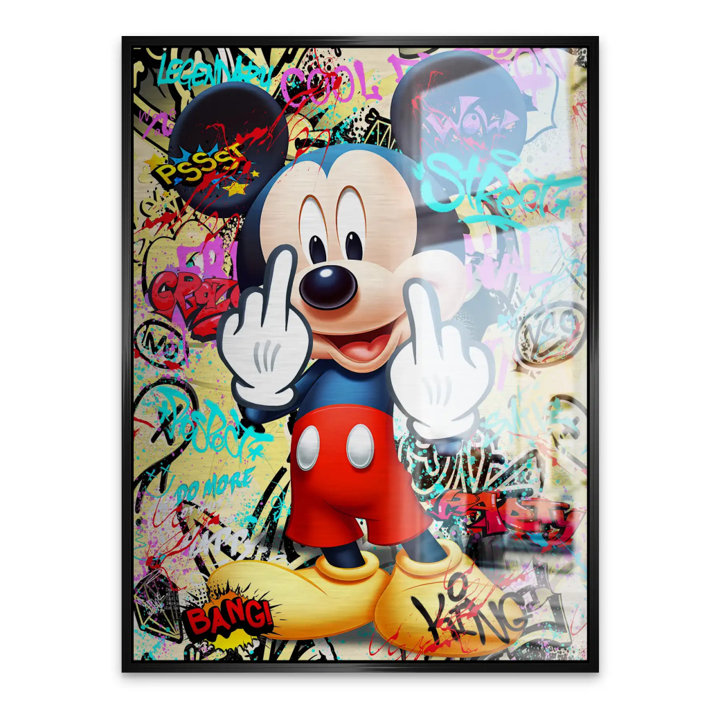 Micky Street Fresh Art Alu Gebürstet INGALERIE