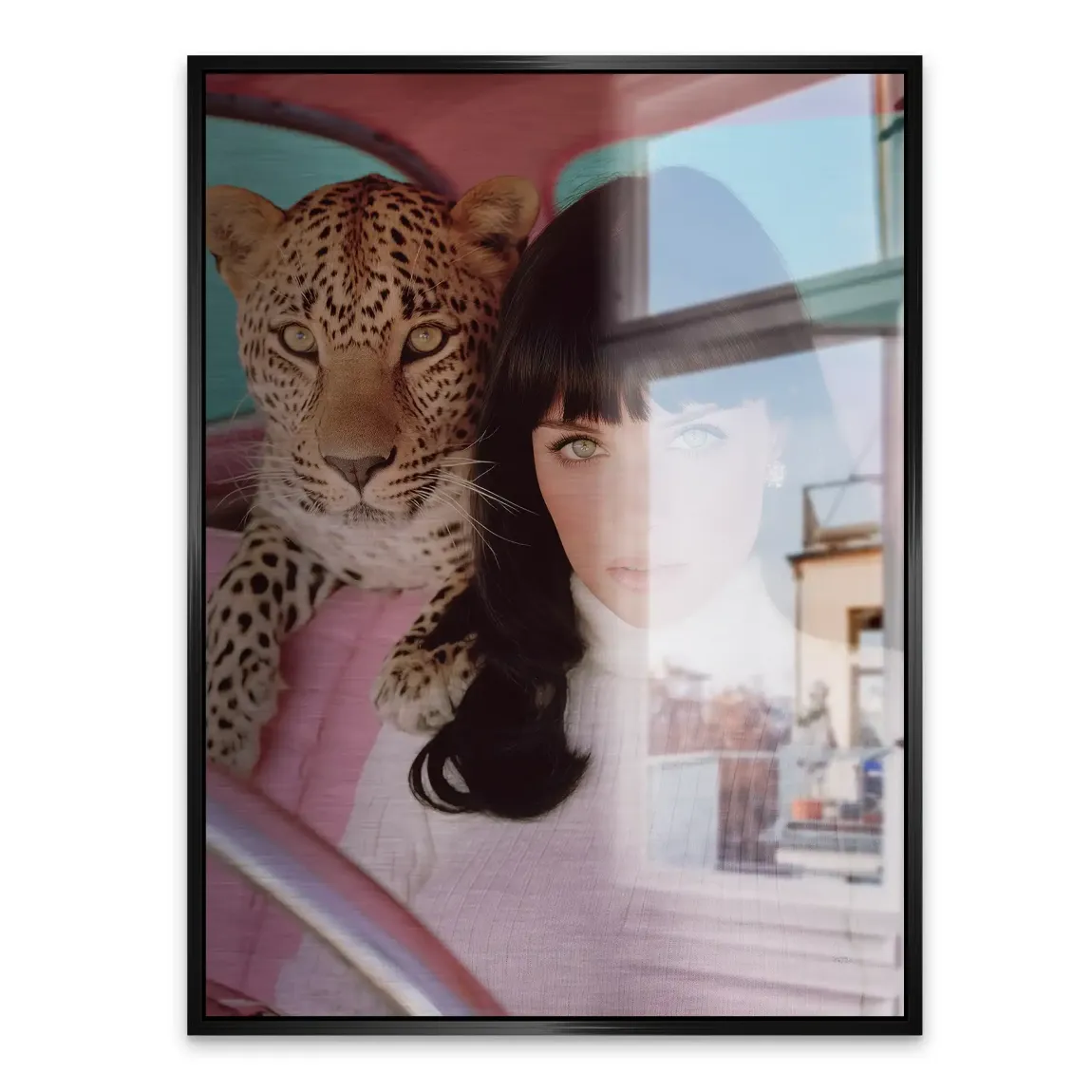 Leopard Diva Aluminiumbild gebürstet