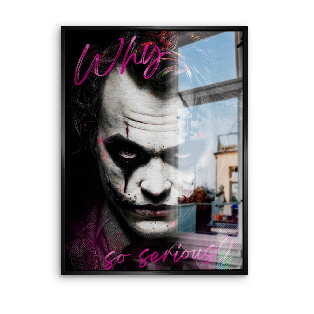 Joker Serious Style Aludibond Brush Bild INGALERIE