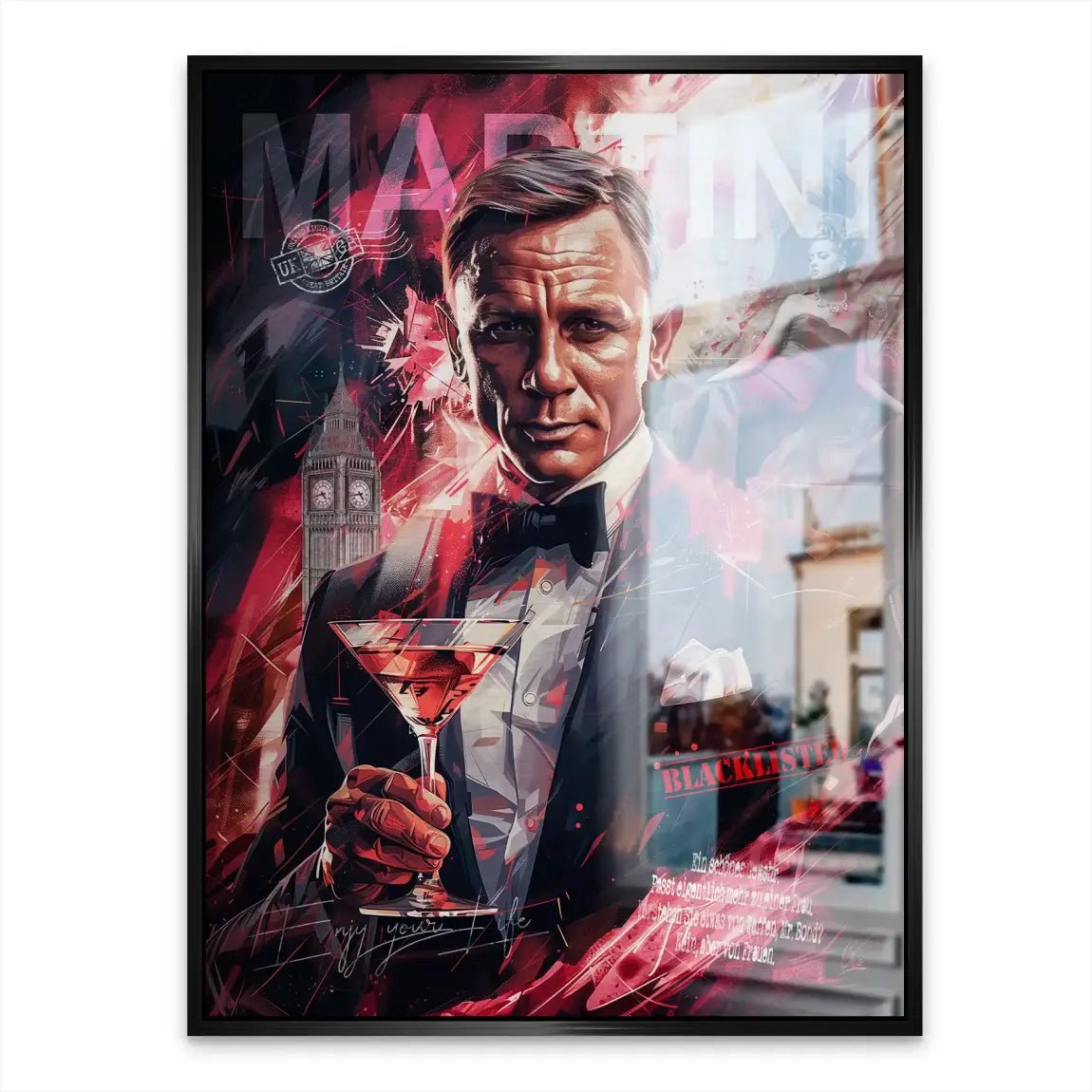 Bond Martini Style Aludibond Gebürstet INGALERIE