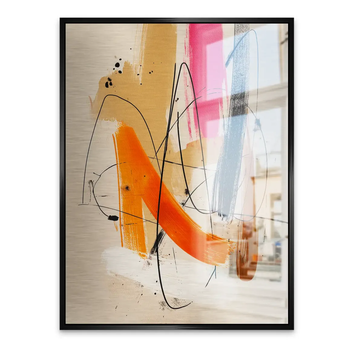 Freie Dynamik Abstrakt Alu Gebürstet Bild