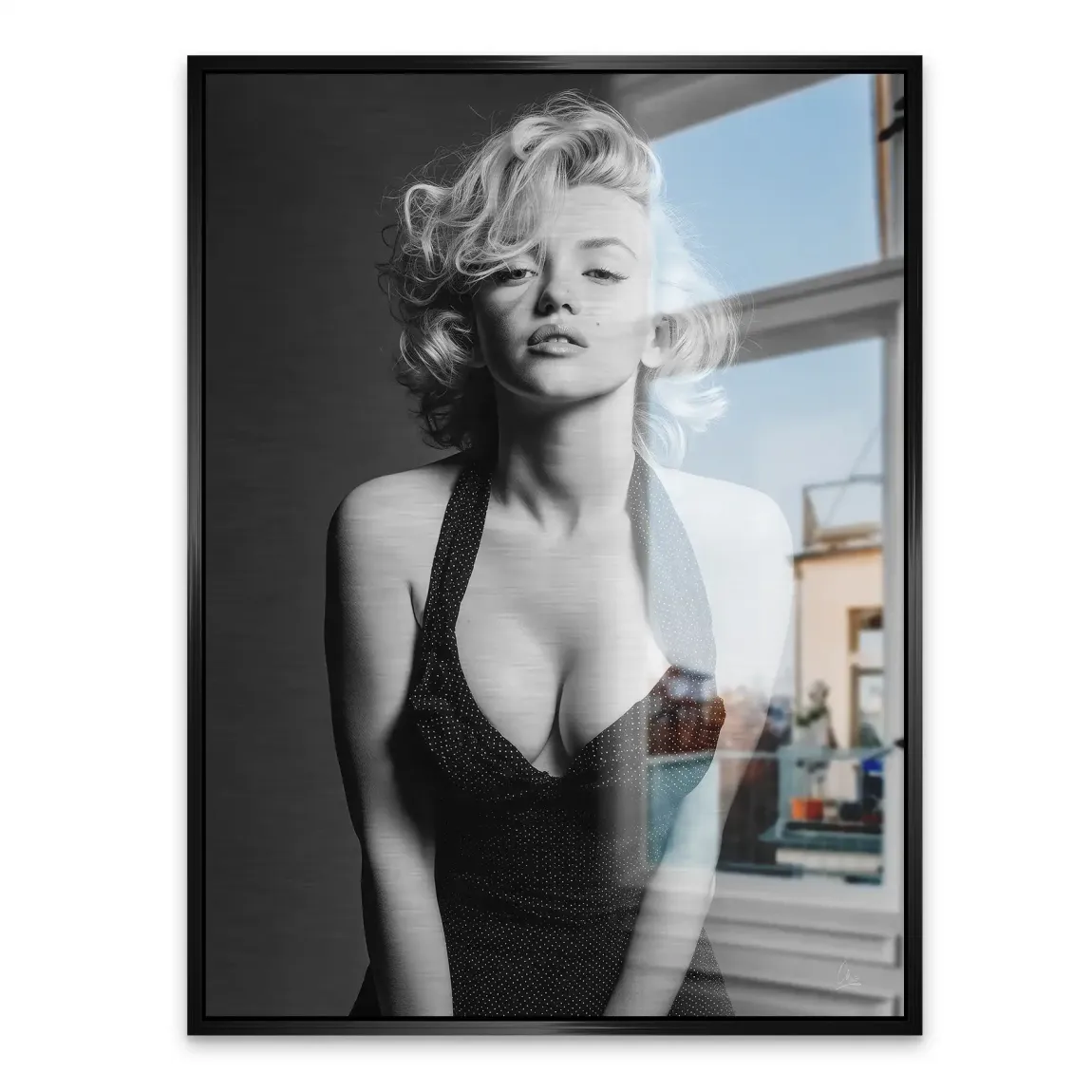 Marilyn Monroe Charm Alu Gebürstet Bild