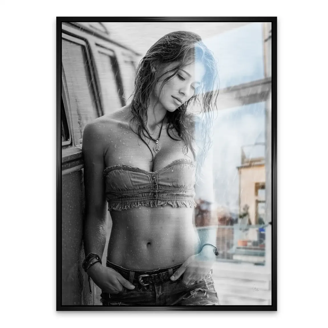 Summer Rain Alu Gebürstet Bild