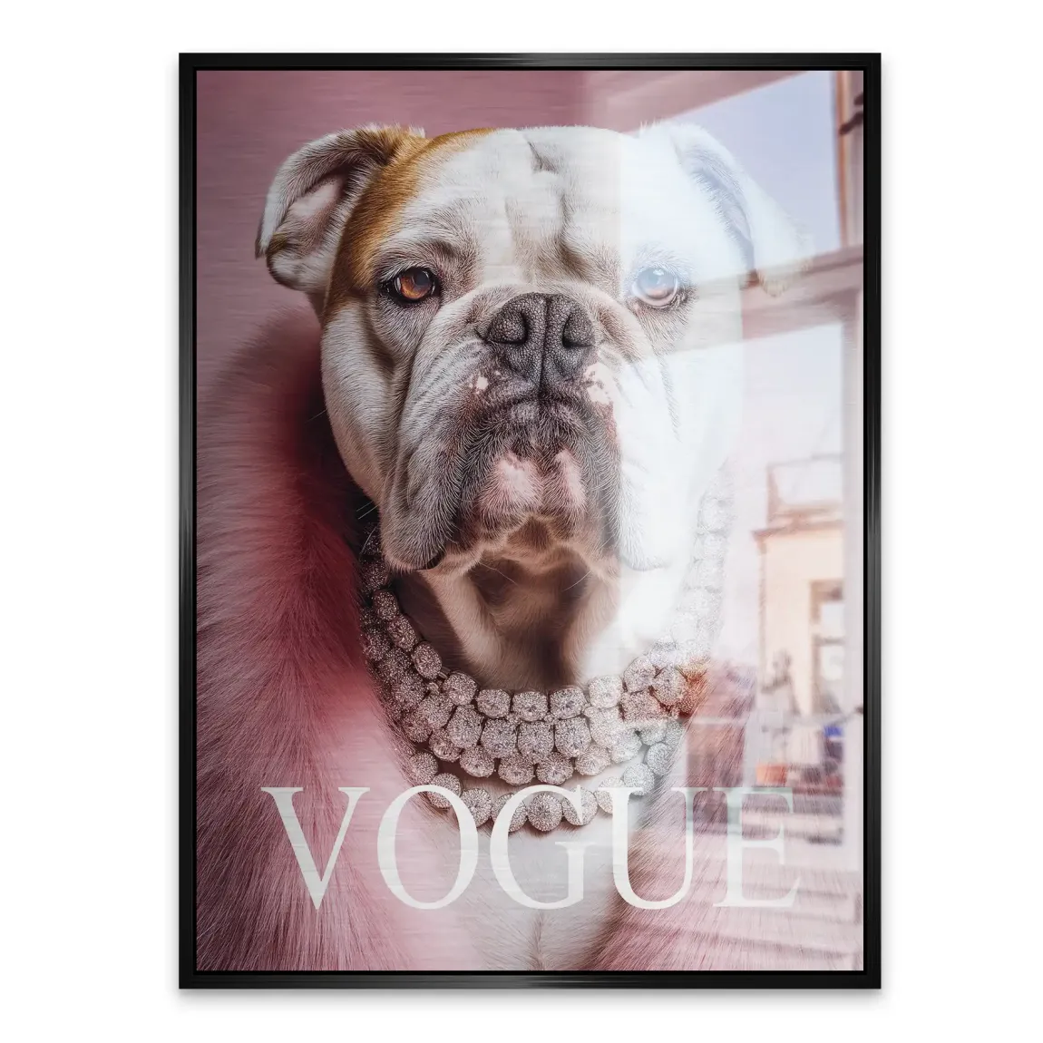 Bulldogge Vogue Alu Gebürstet Bild