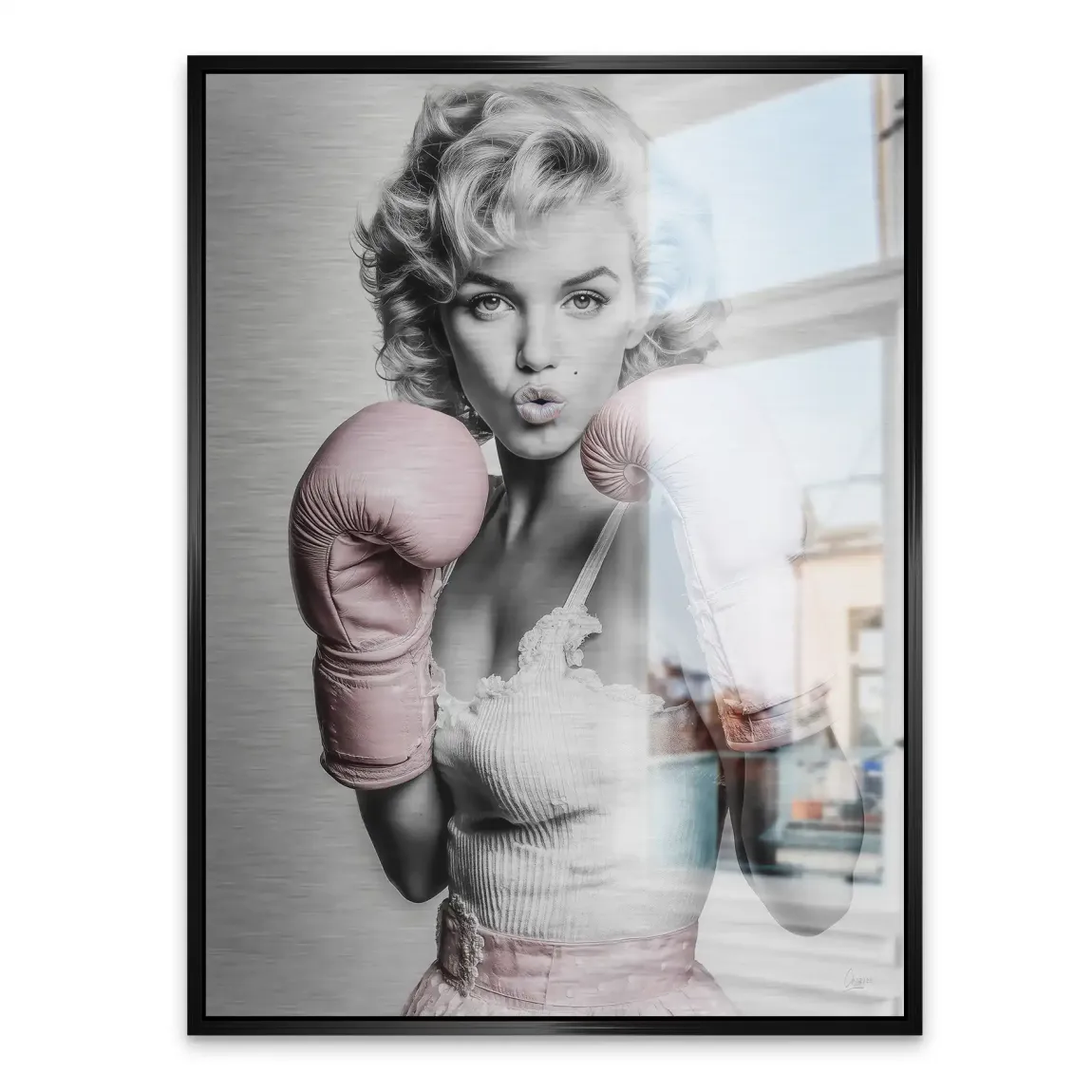 Marilyn Monroe Punch Alu Gebürstet Bild