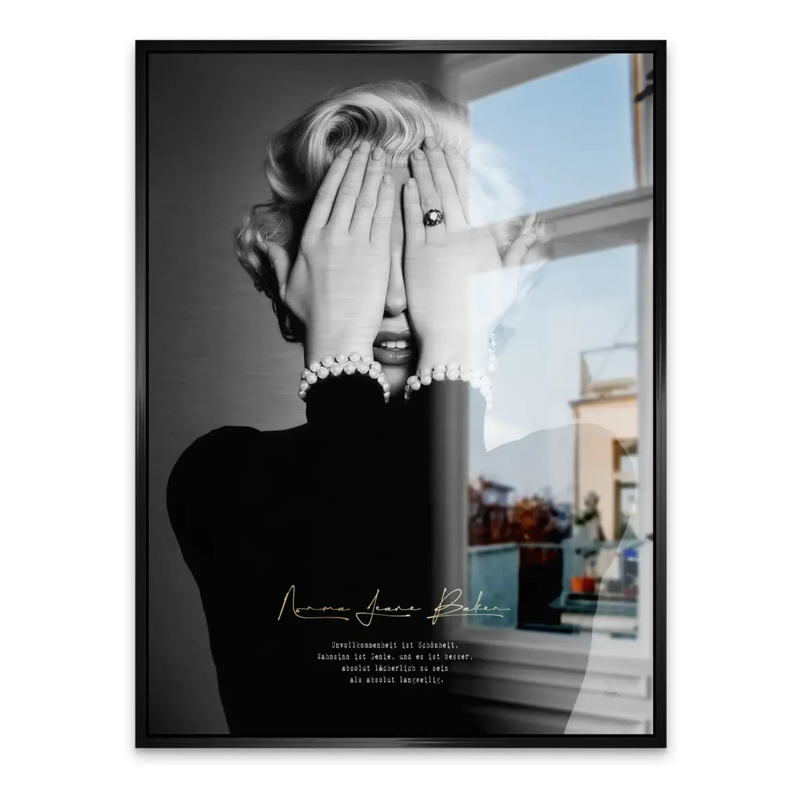 Marilyn Monroe Norma Jeane Alu Gebürstet Bild