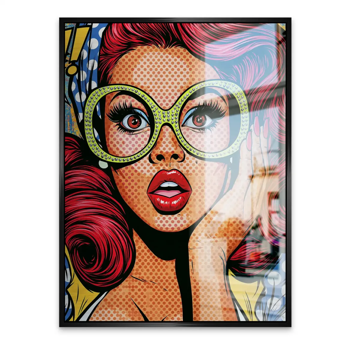 Pop Art Diva Aluminiumbild gebürstet