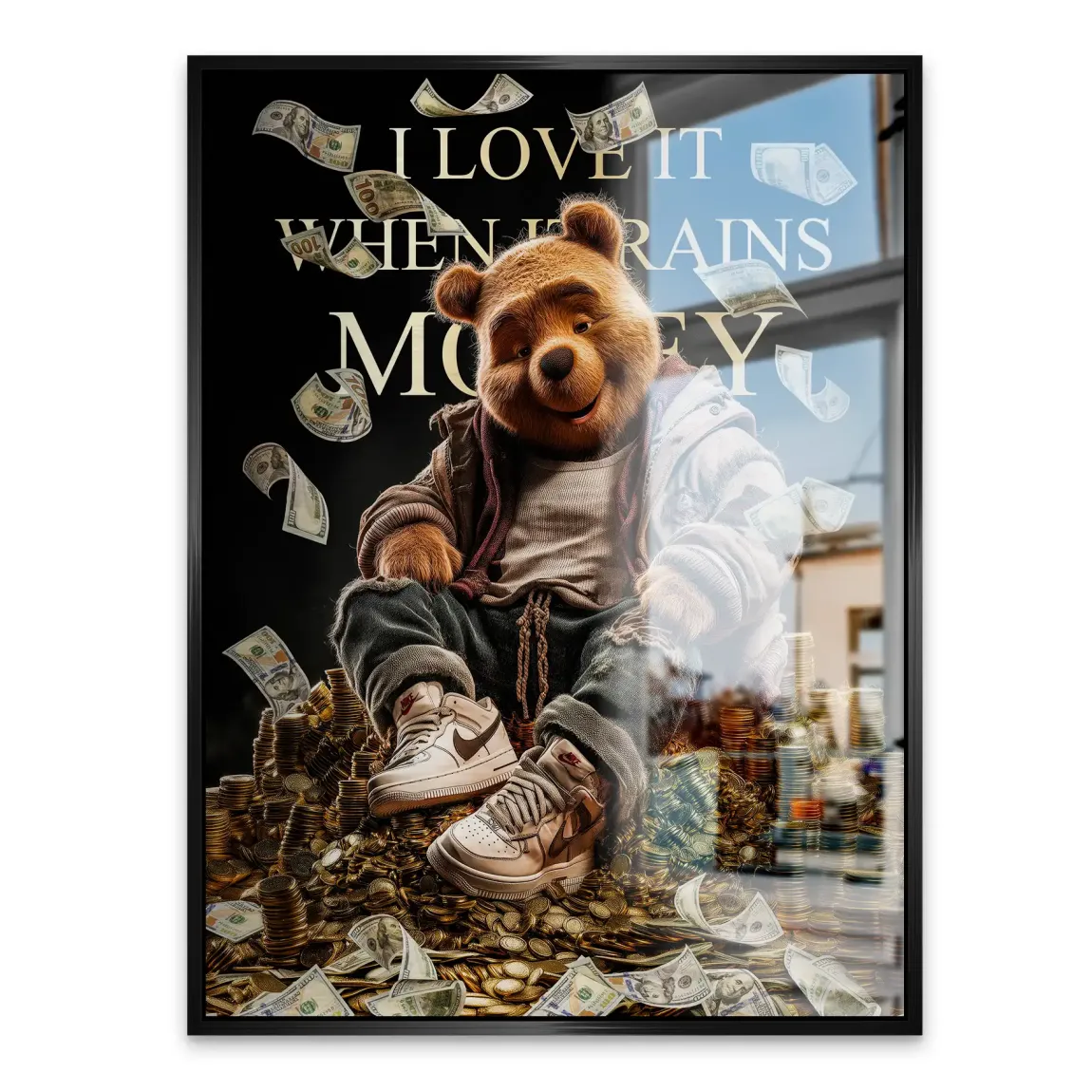 Winnie Puuh Rich Dreams Aludibond Gebürstet INGALERIE