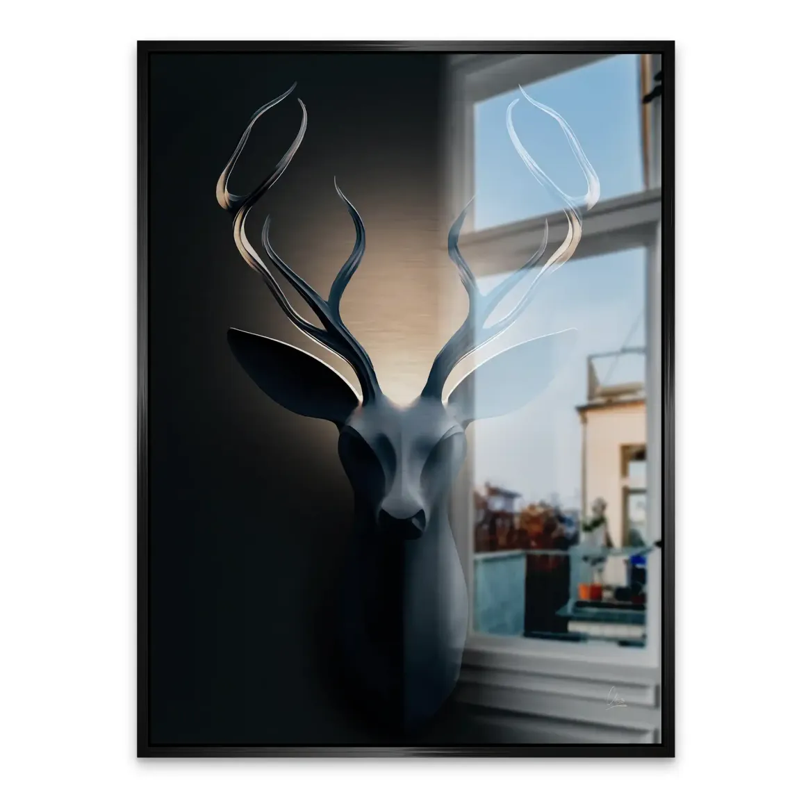 Majestätischer Hirsch Alu Gebürstet Bild