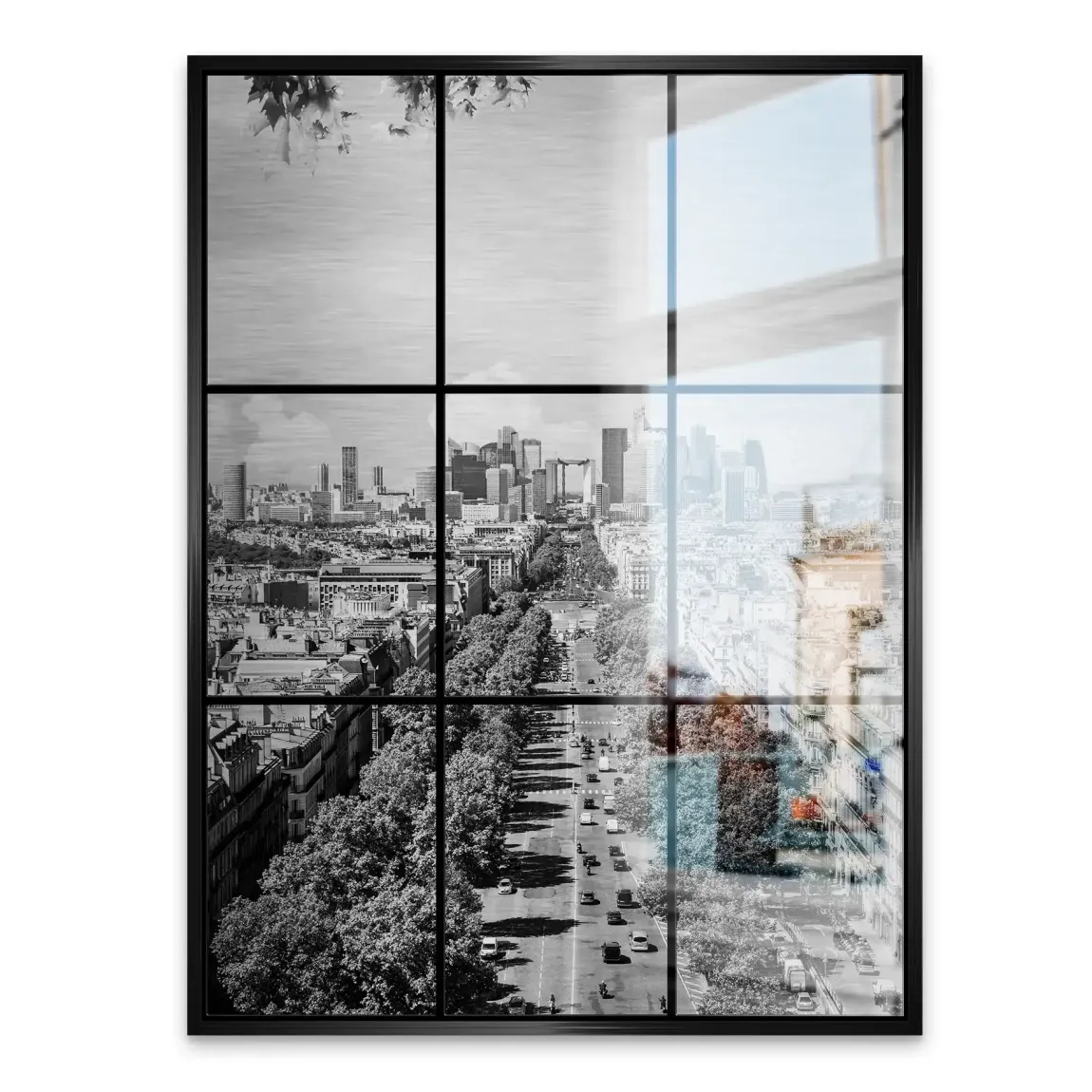 Skyline Avenue Paris Alu Gebürstet Bild