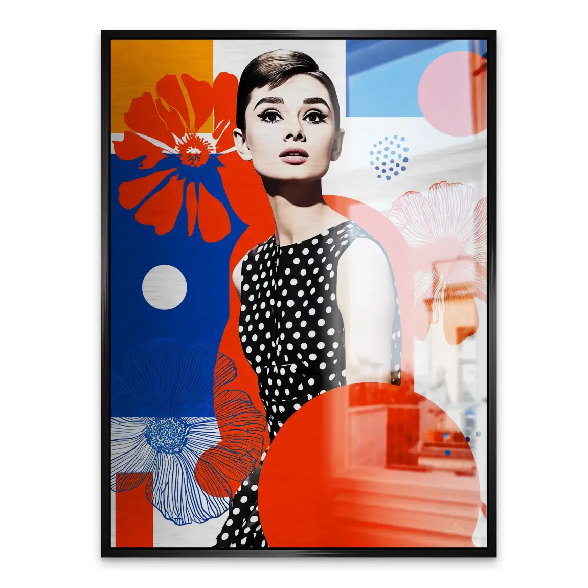 Audrey Hepburn Mod Muse Edition Aludibond Gebürstet INGALERIE