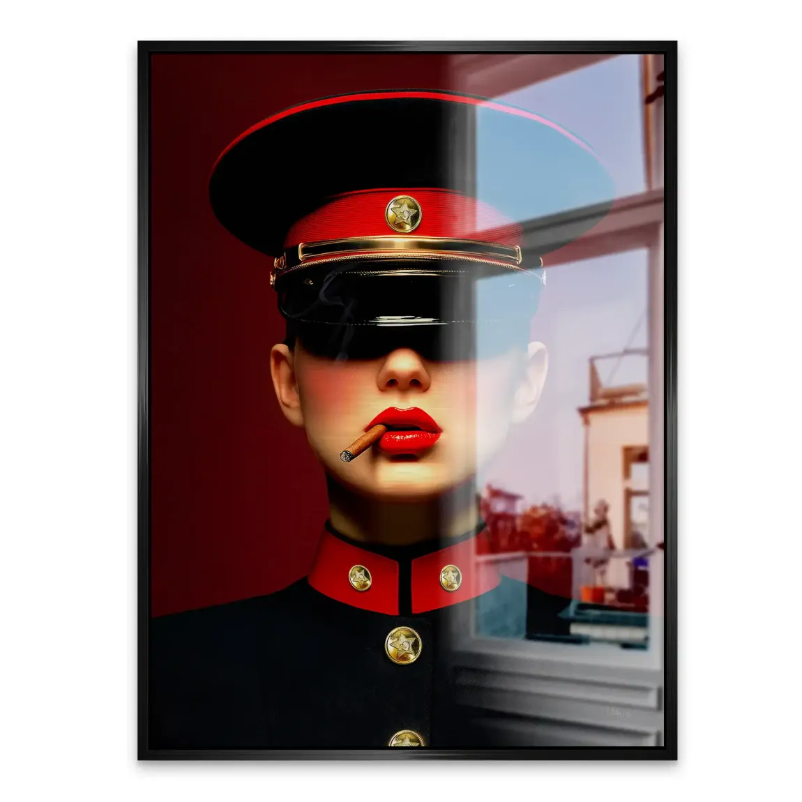 Russian Girl Alu Gebürstet Bild