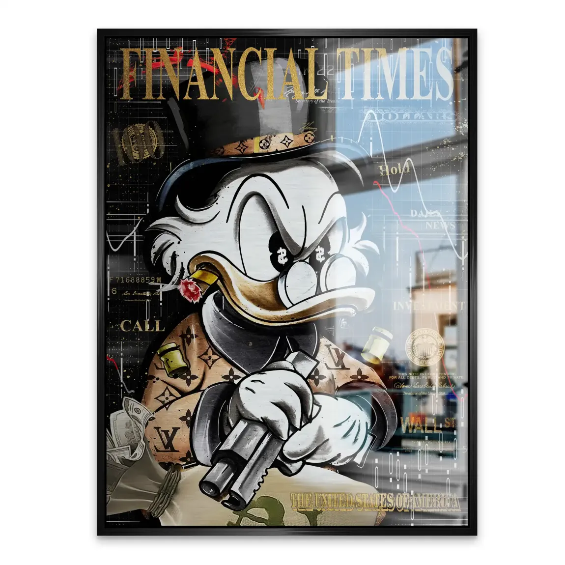 Financial Empire Duck Alu Gebürstet Bild